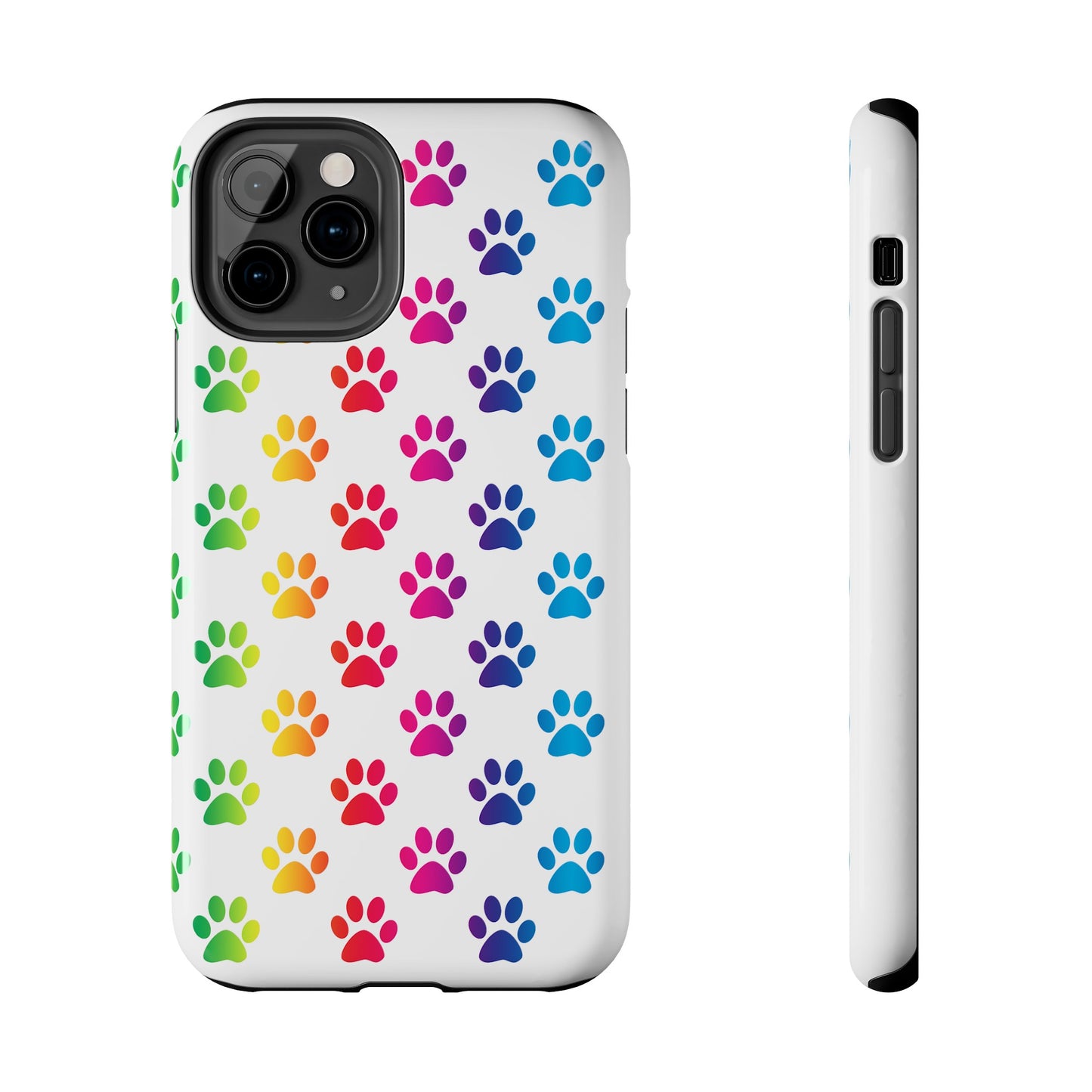 Rainbow Paw Print Pride Tough Phone Cases