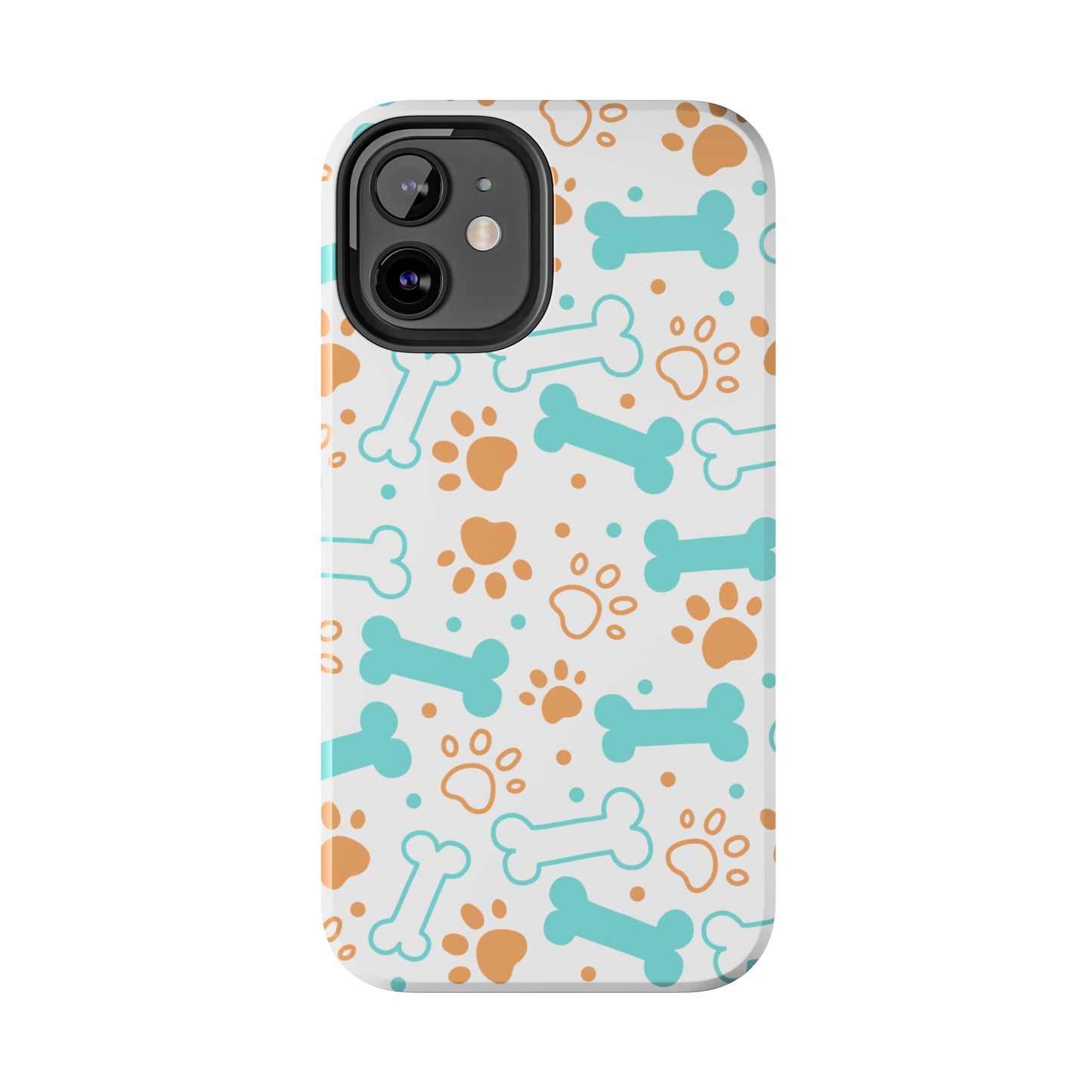 Dog Bones Paw Print Tough Phone Cases