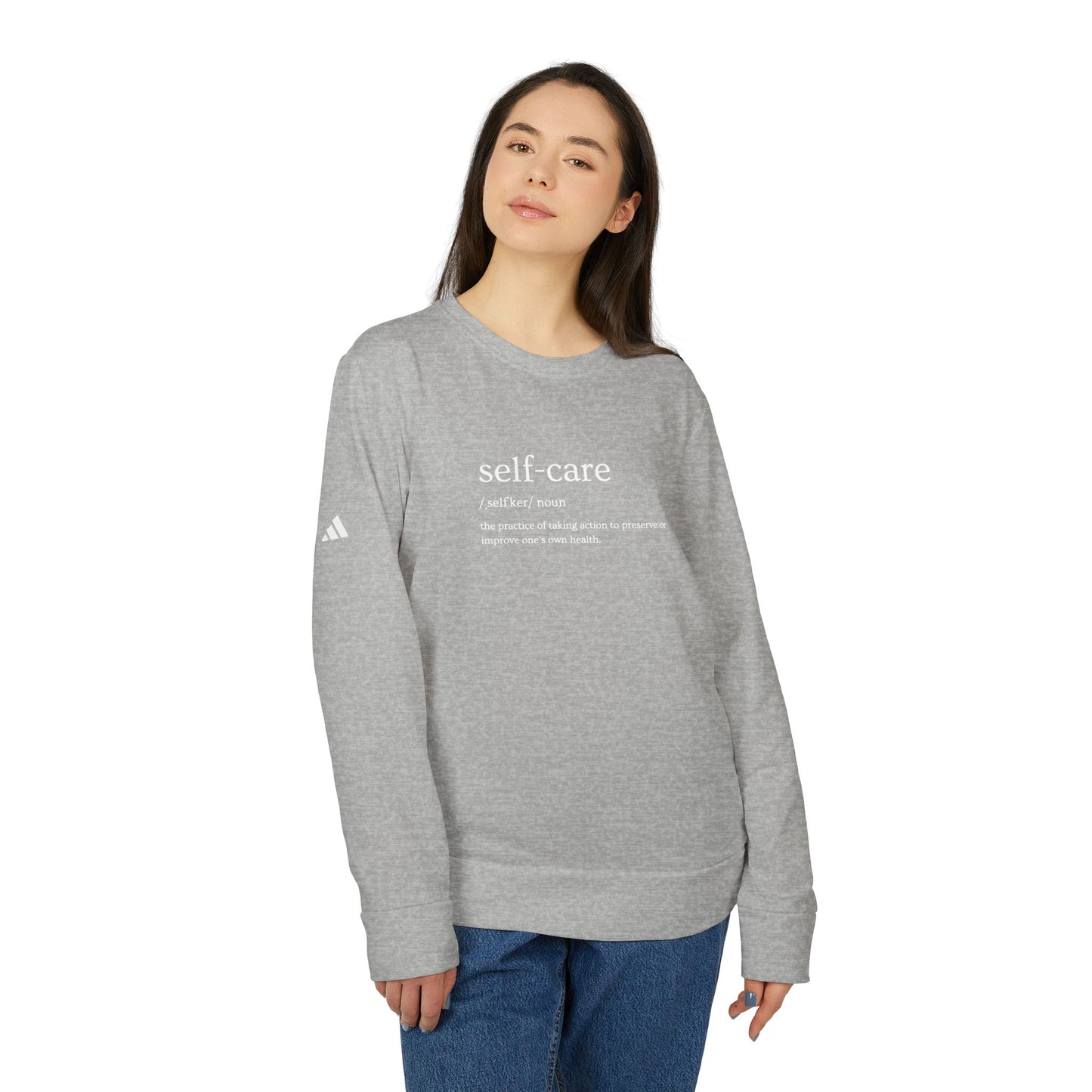 Self-Care Fleece Sweatshirt, Cozy Unisex Pullover, Relaxation Gift, Motivational Apparel, Comfortable Style - Fleece