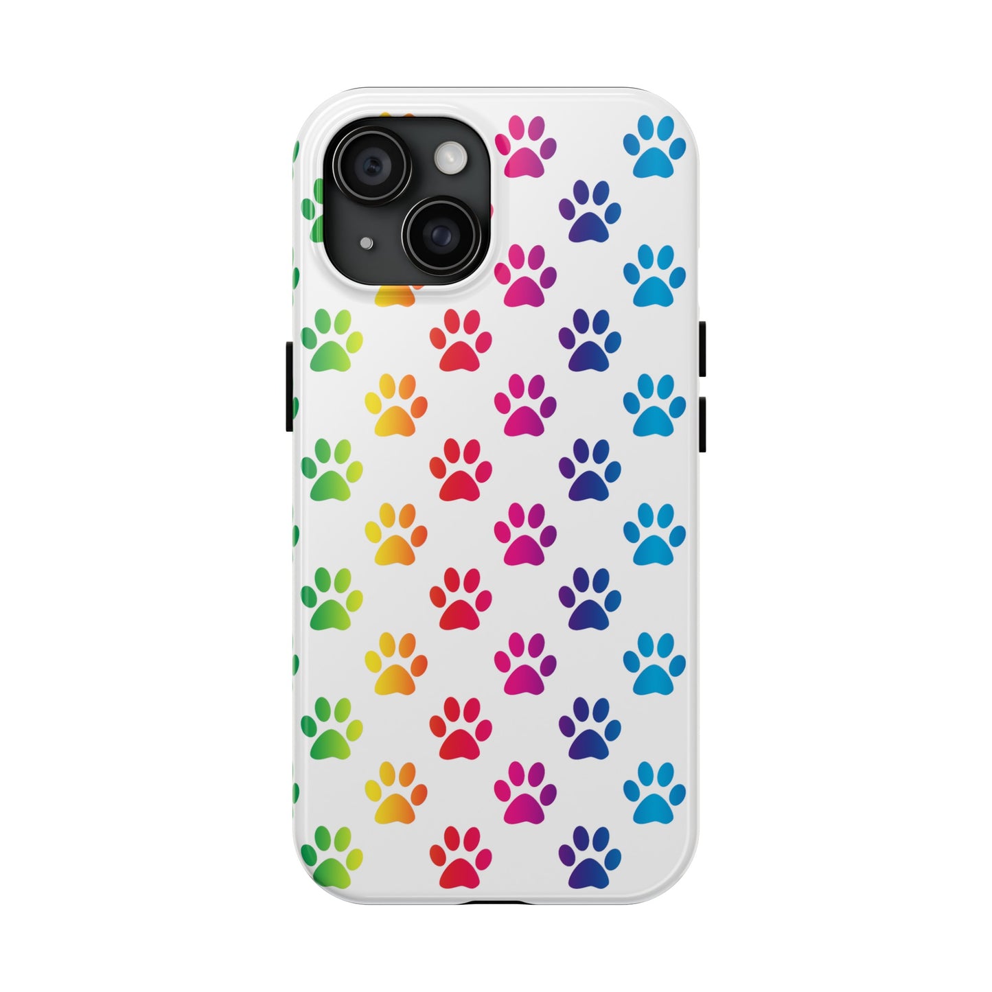 Rainbow Paw Print Pride Tough Phone Cases
