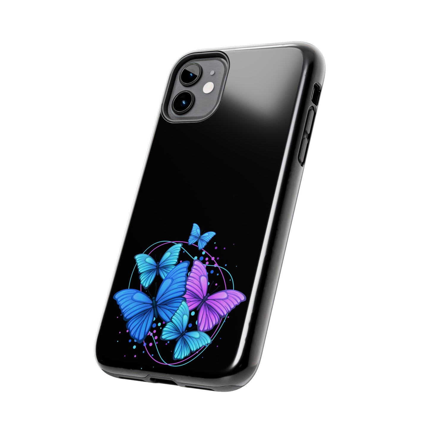 Butterflies Blue Purple Tough Phone Cases