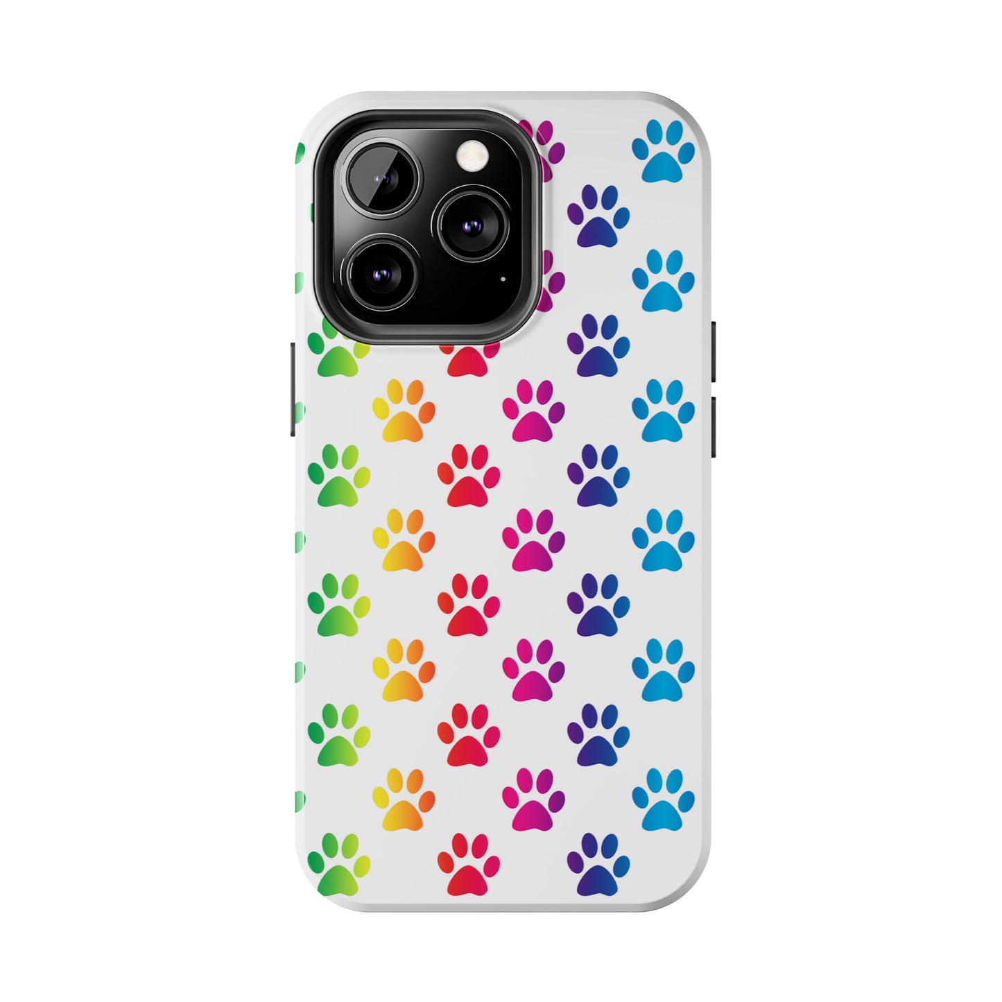 Rainbow Paw Print Pride Tough Phone Cases