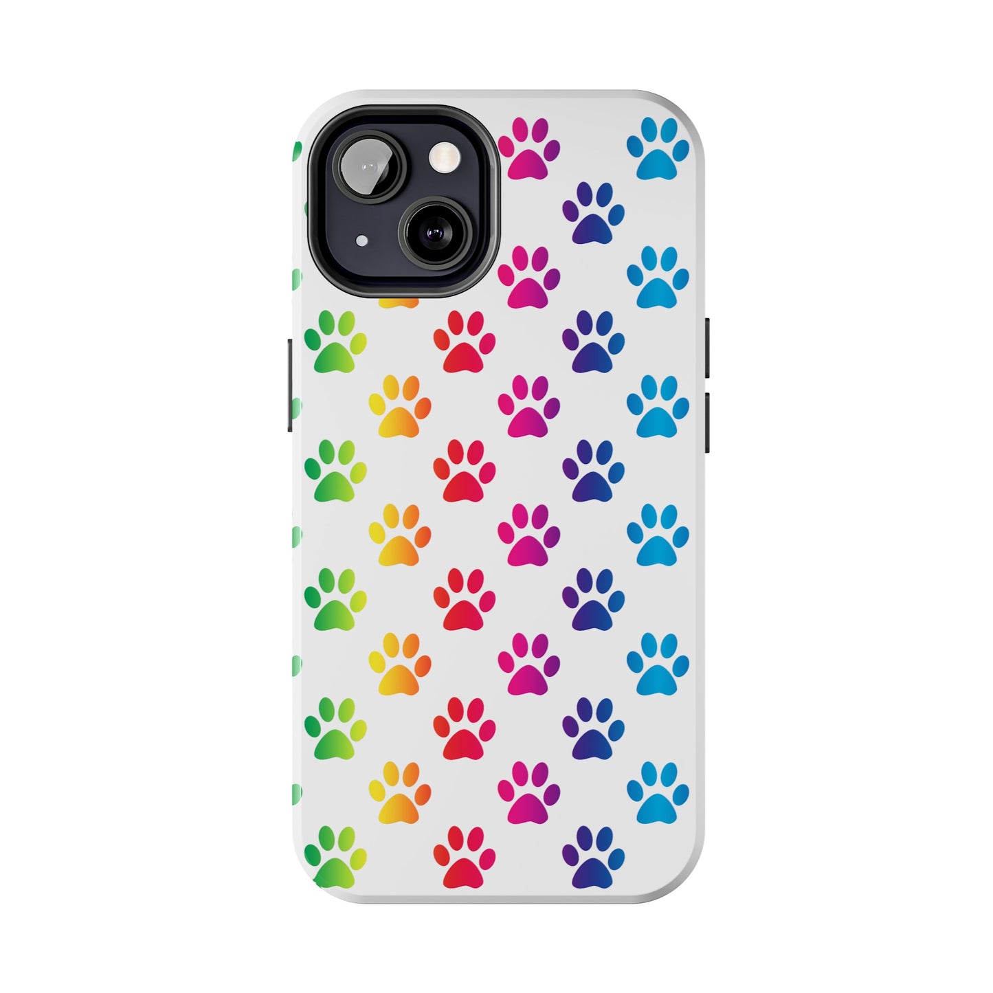Rainbow Paw Print Pride Tough Phone Cases