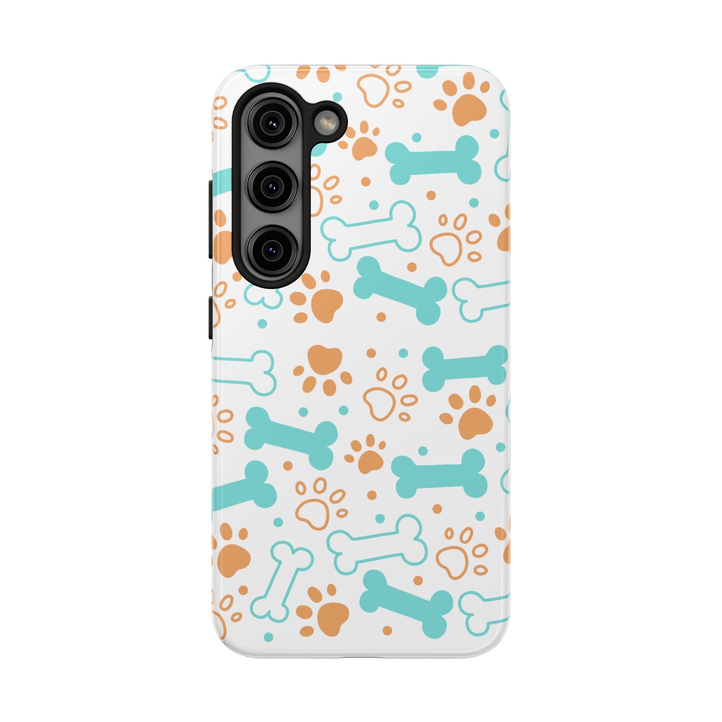 Dog Bones Paw Print Tough Phone Cases