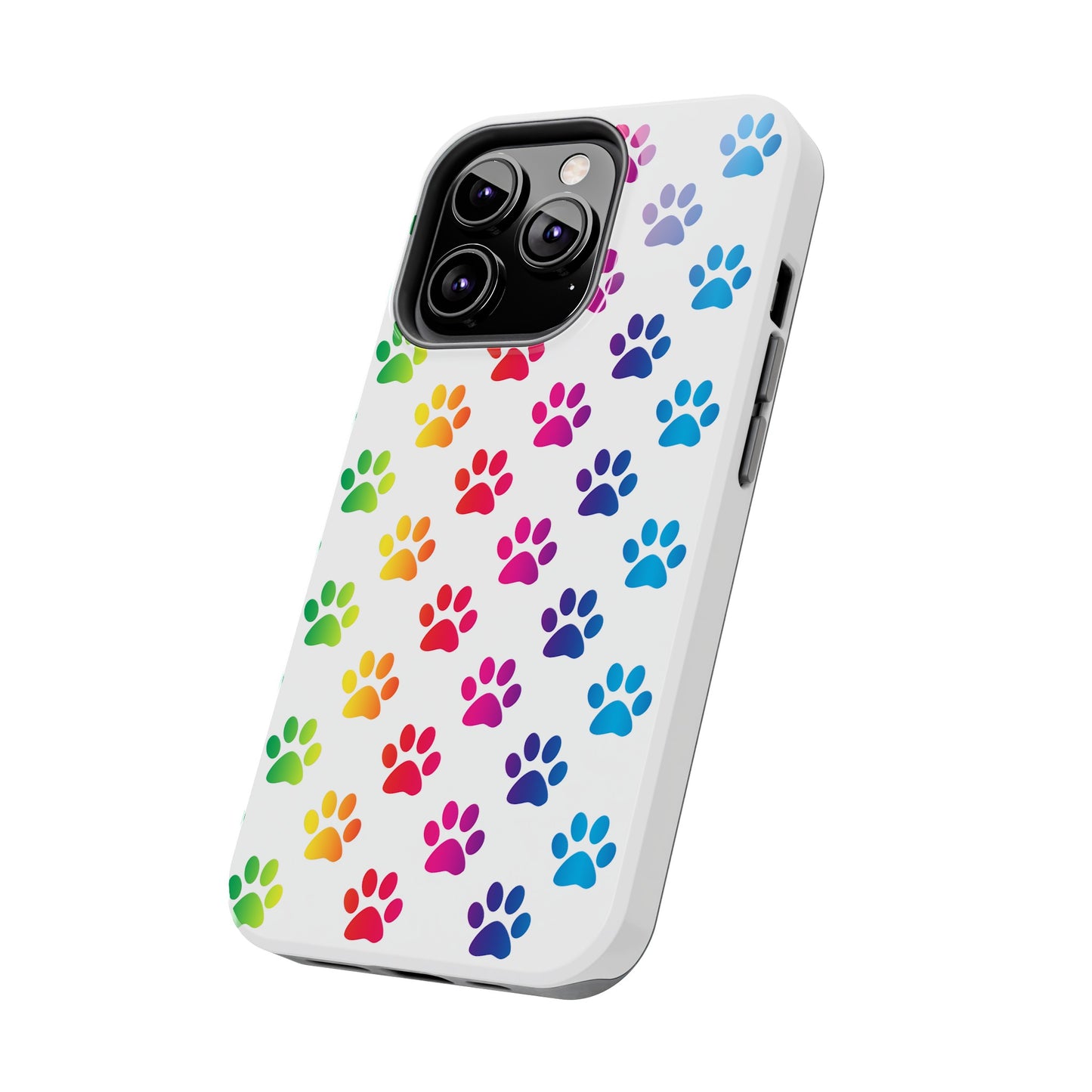 Rainbow Paw Print Pride Tough Phone Cases