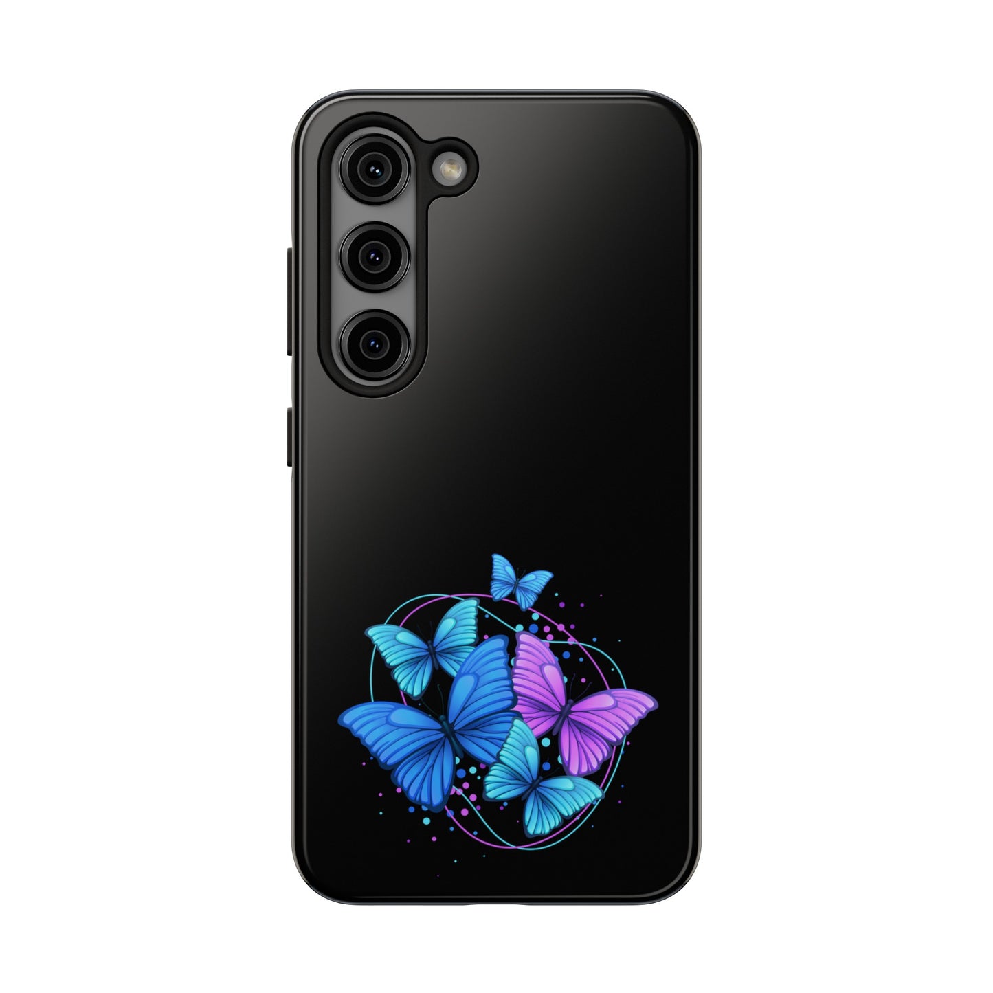 Butterflies Blue Purple Tough Phone Cases