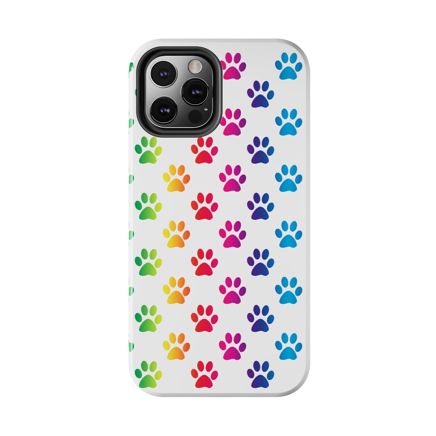Rainbow Paw Print Pride Tough Phone Cases