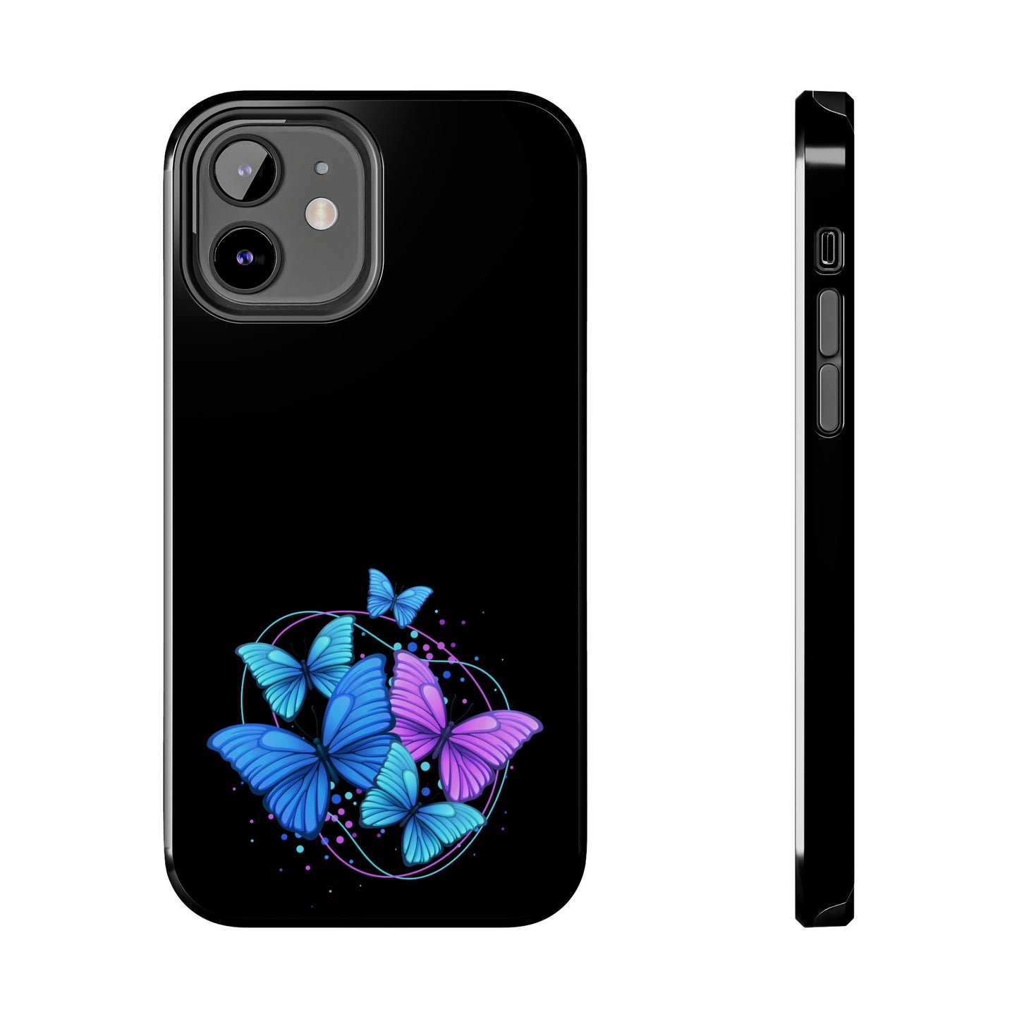 Butterflies Blue Purple Tough Phone Cases