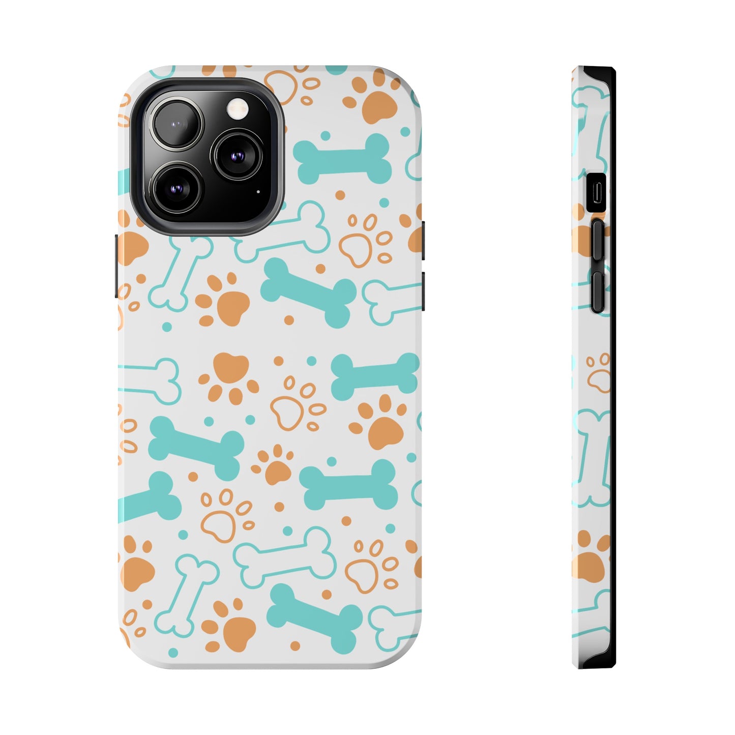 Dog Bones Paw Print Tough Phone Cases