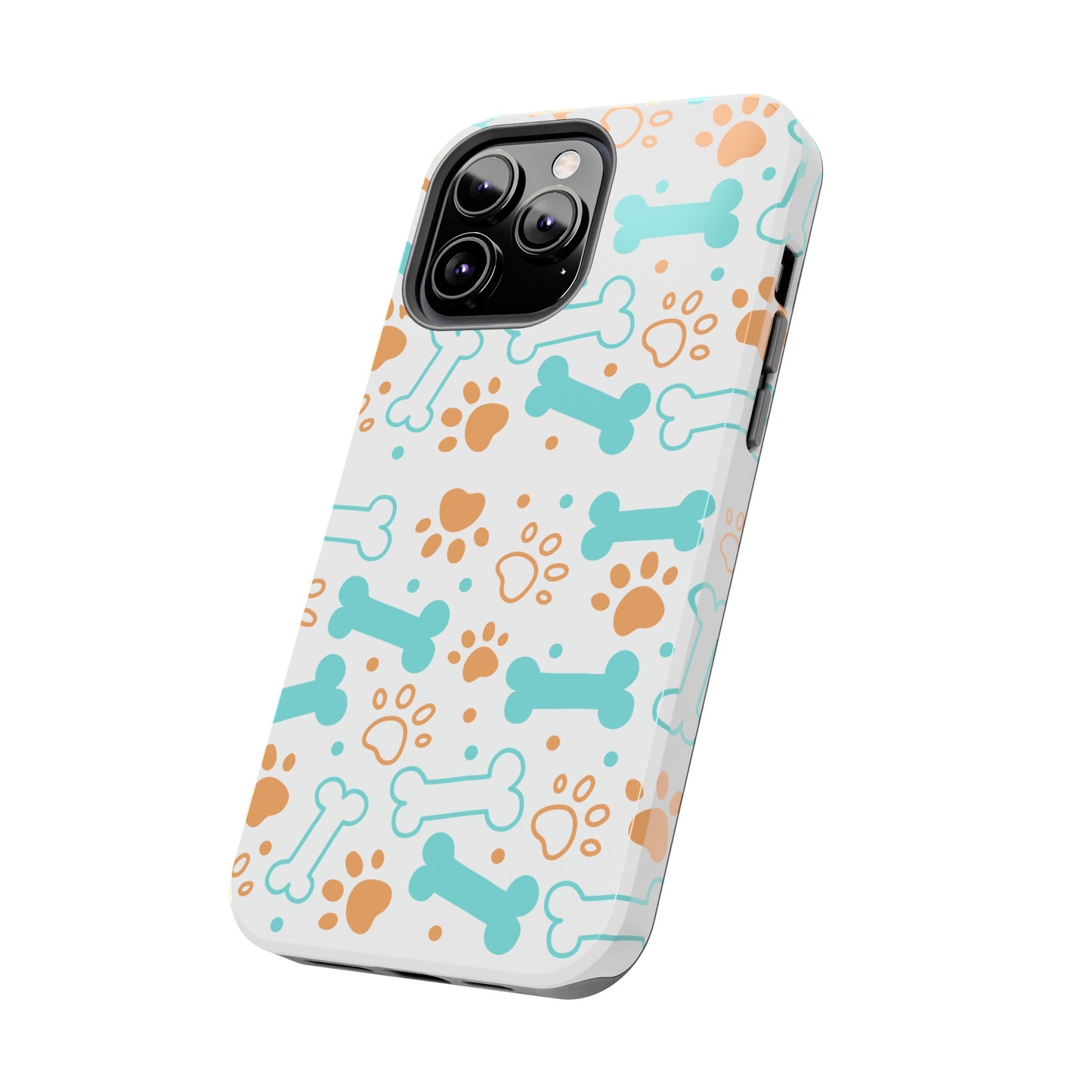 Dog Bones Paw Print Tough Phone Cases