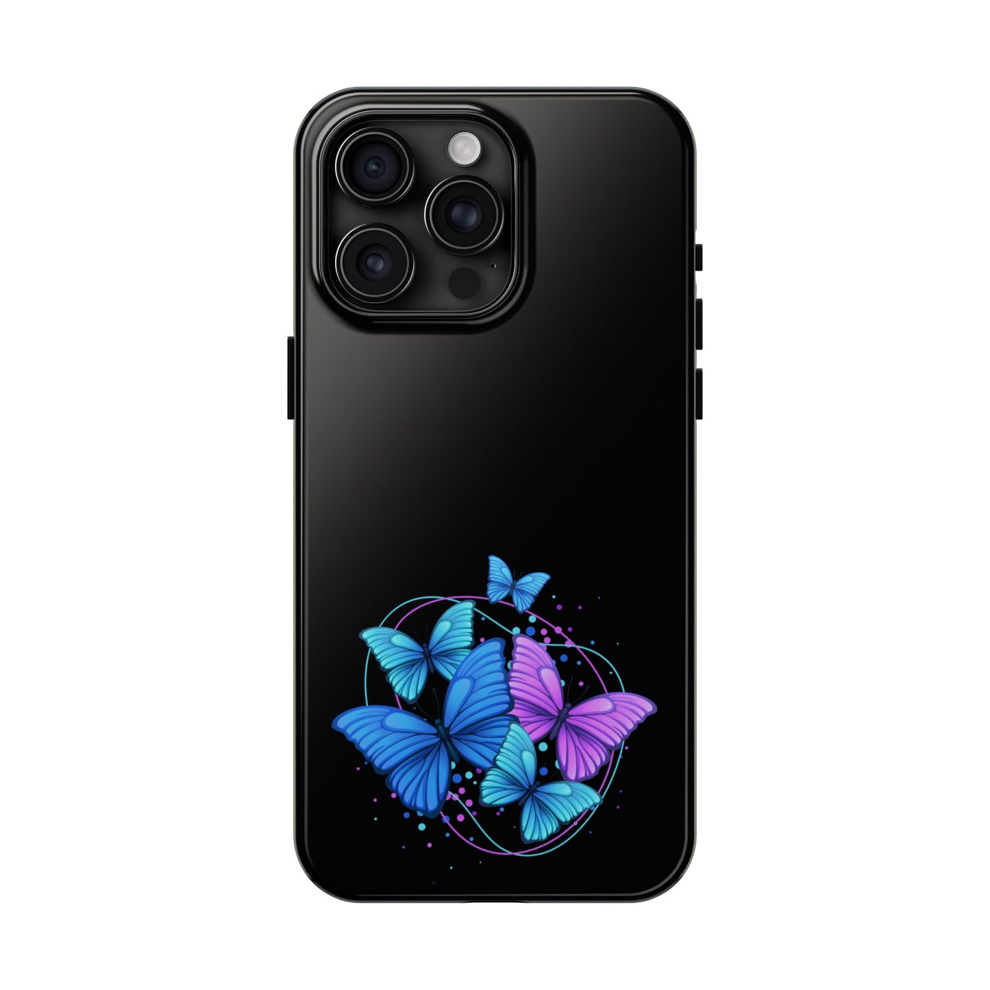 Butterflies Blue Purple Tough Phone Cases