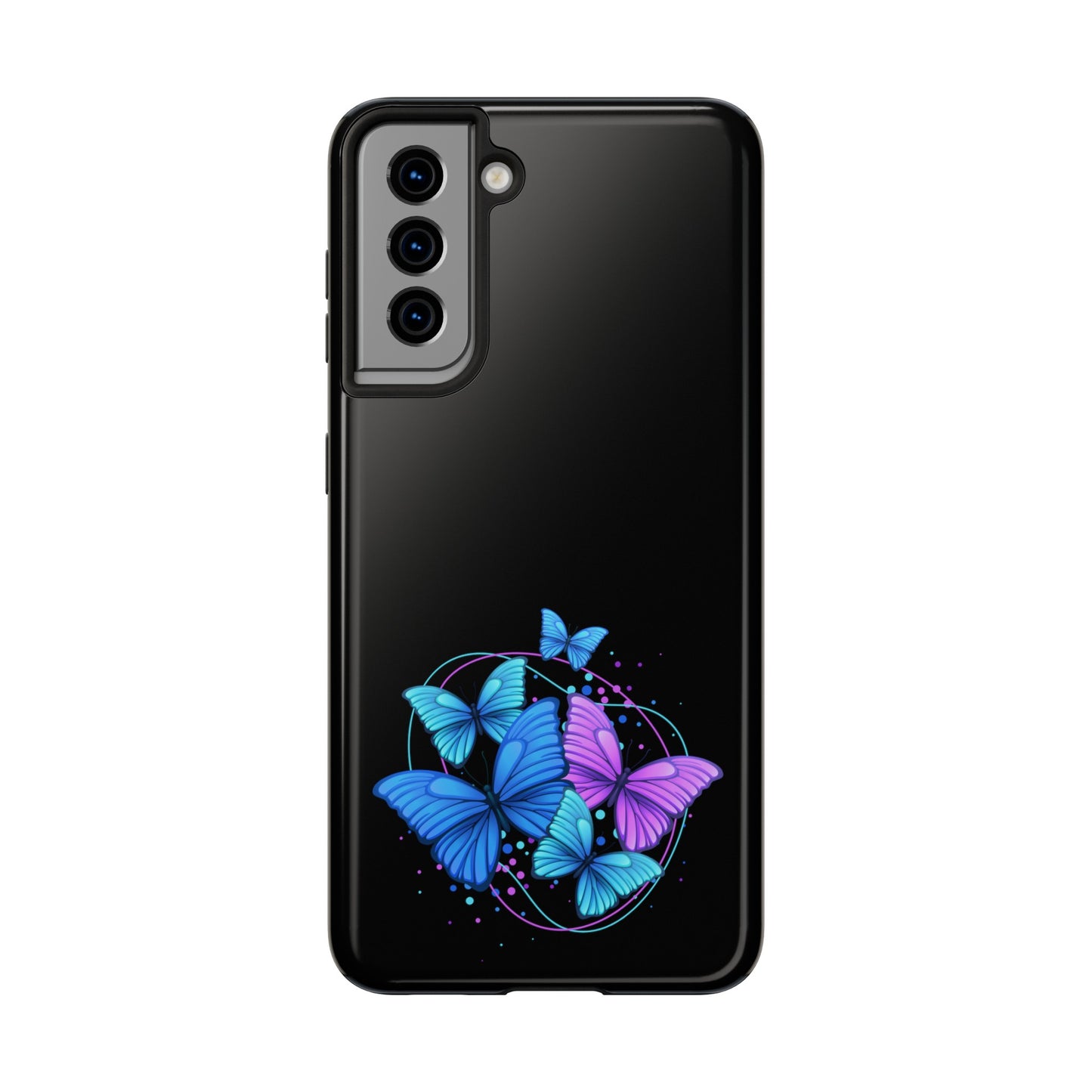 Butterflies Blue Purple Tough Phone Cases