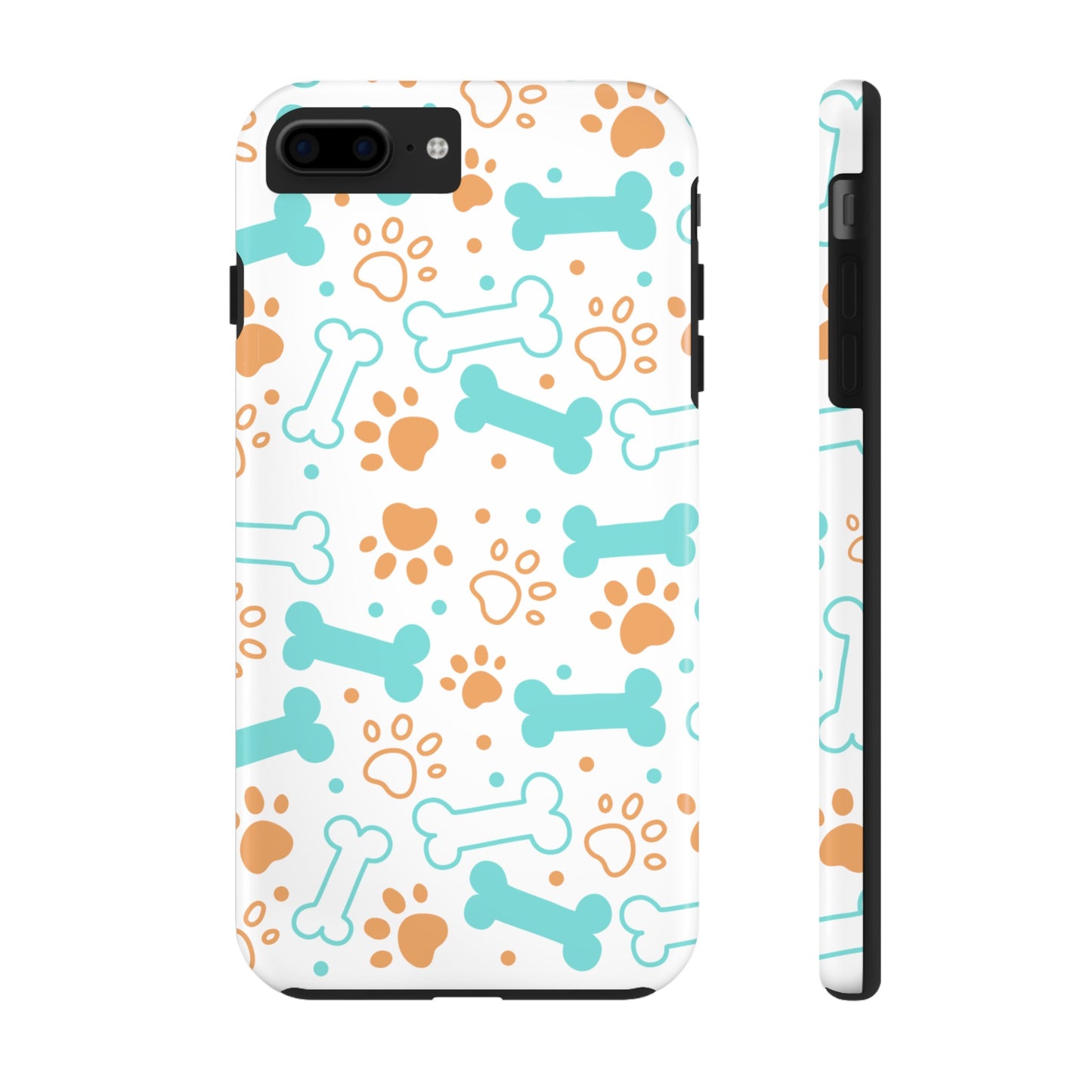 Dog Bones Paw Print Tough Phone Cases