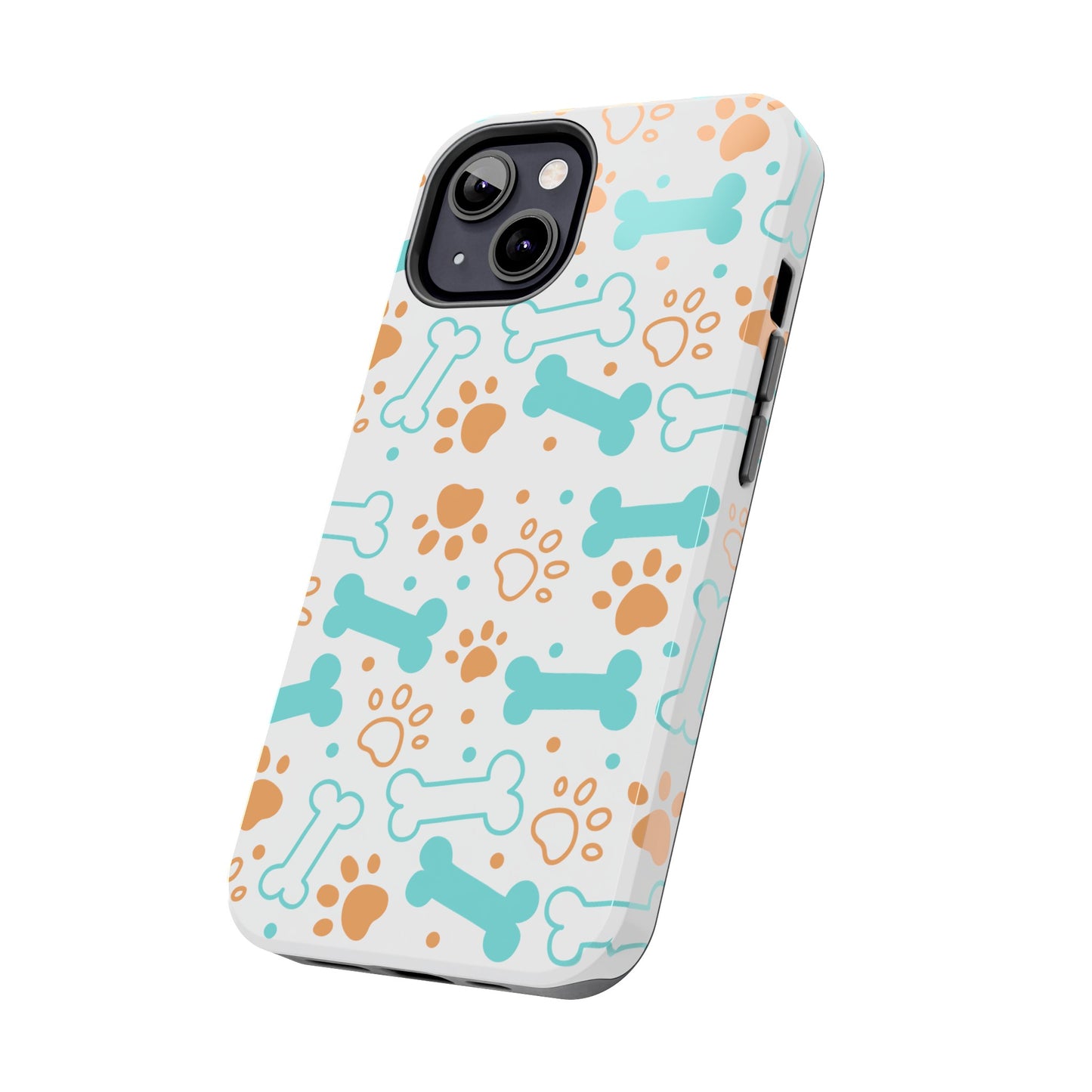 Dog Bones Paw Print Tough Phone Cases