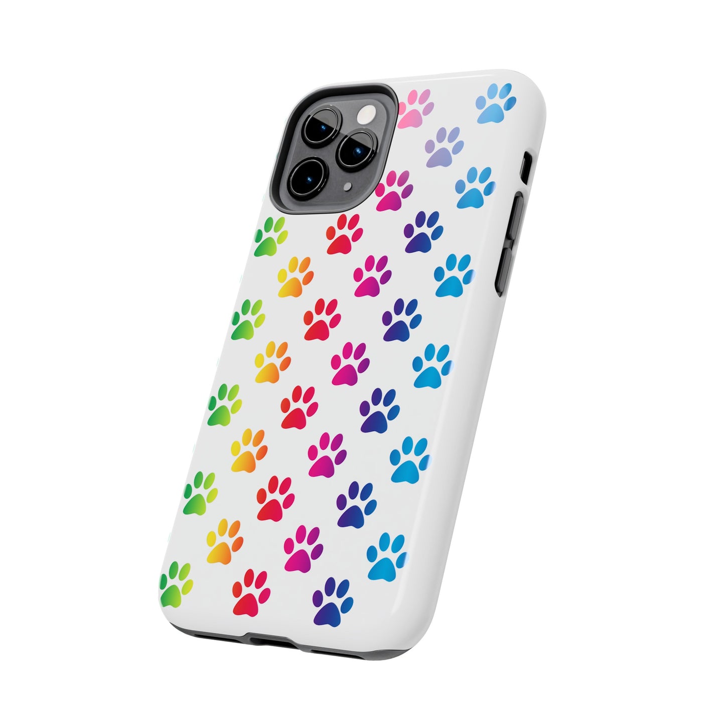 Rainbow Paw Print Pride Tough Phone Cases