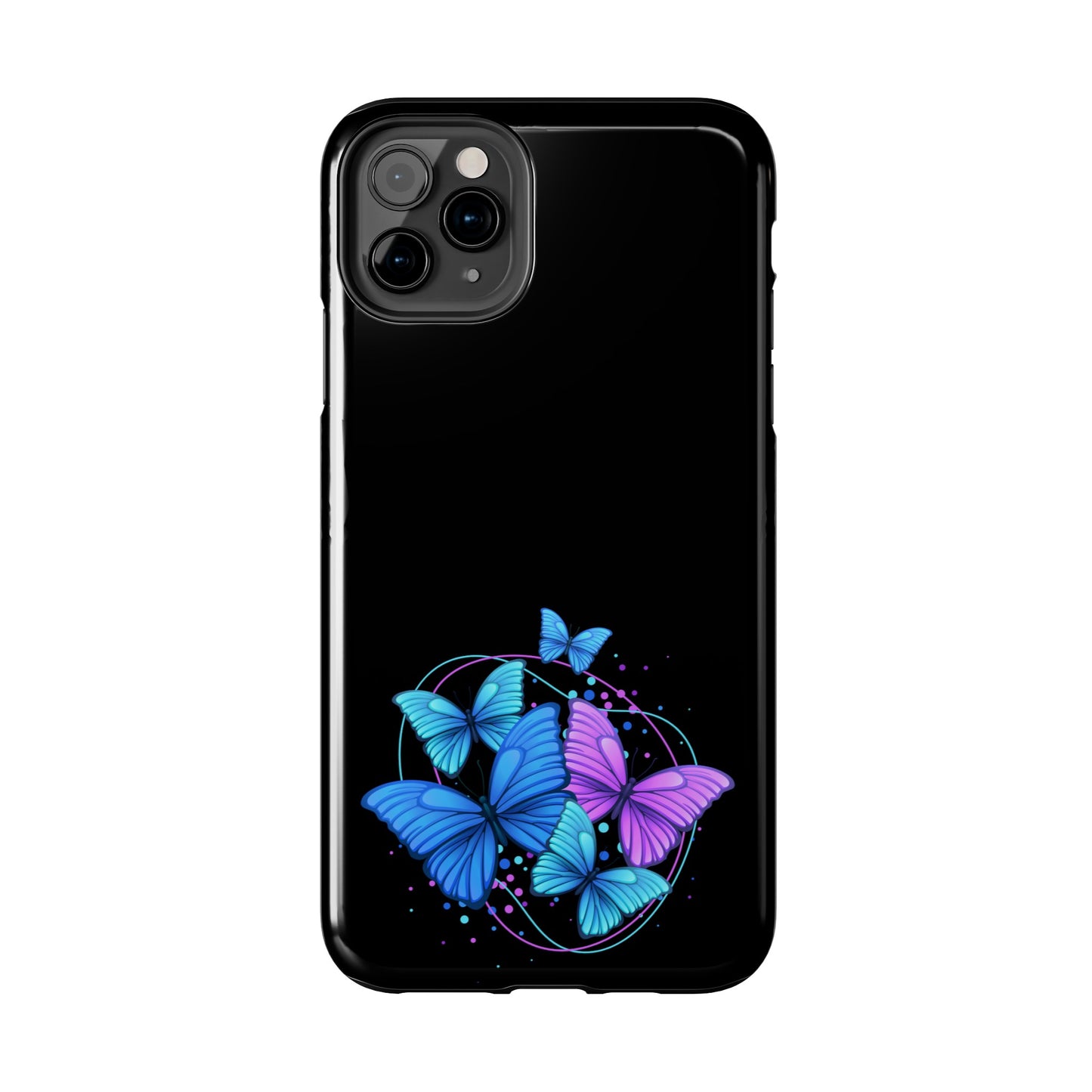 Butterflies Blue Purple Tough Phone Cases