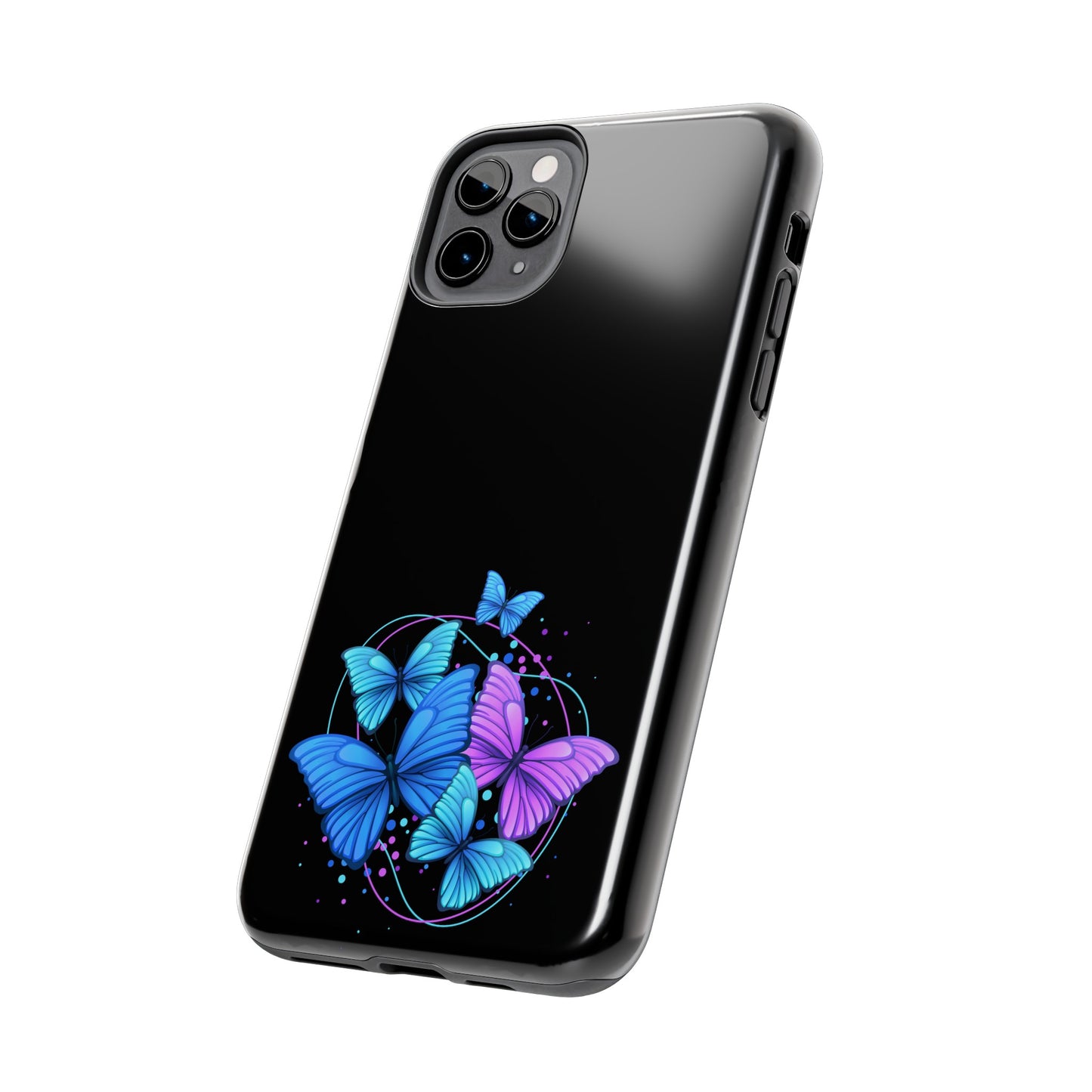 Butterflies Blue Purple Tough Phone Cases