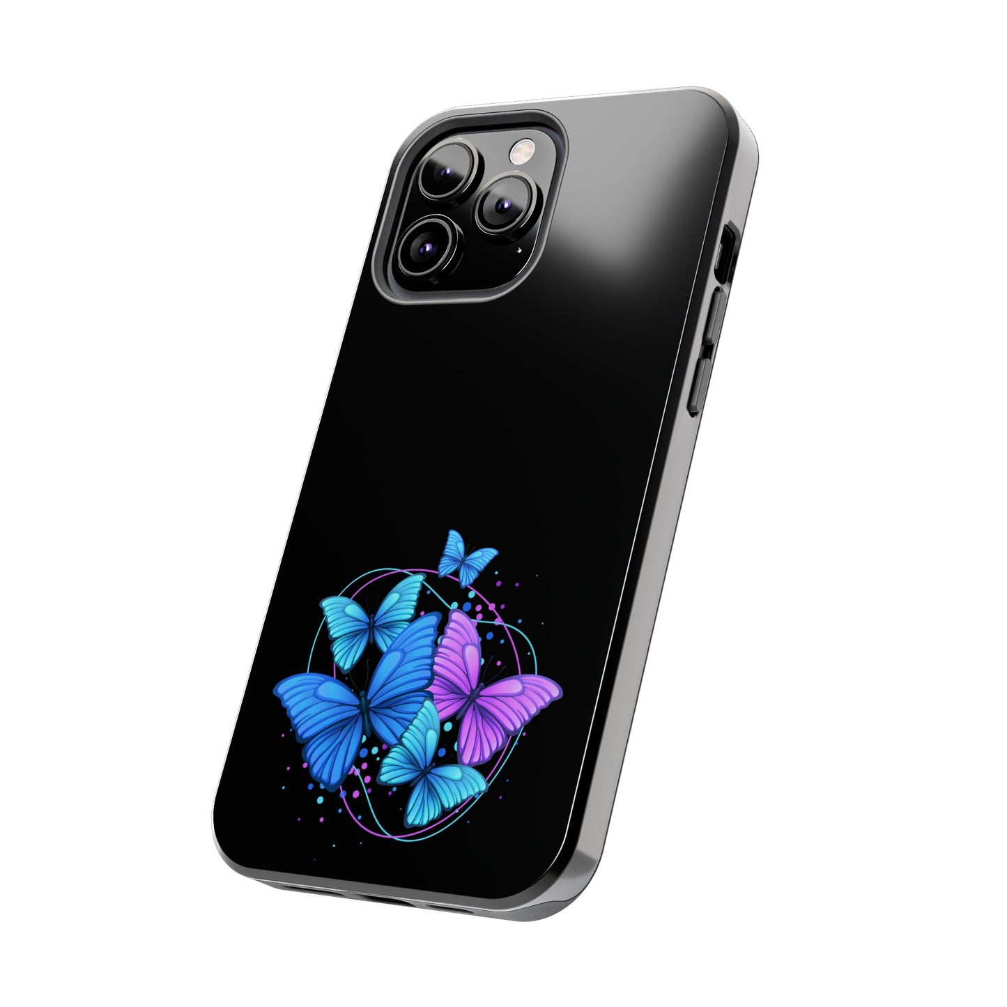 Butterflies Blue Purple Tough Phone Cases