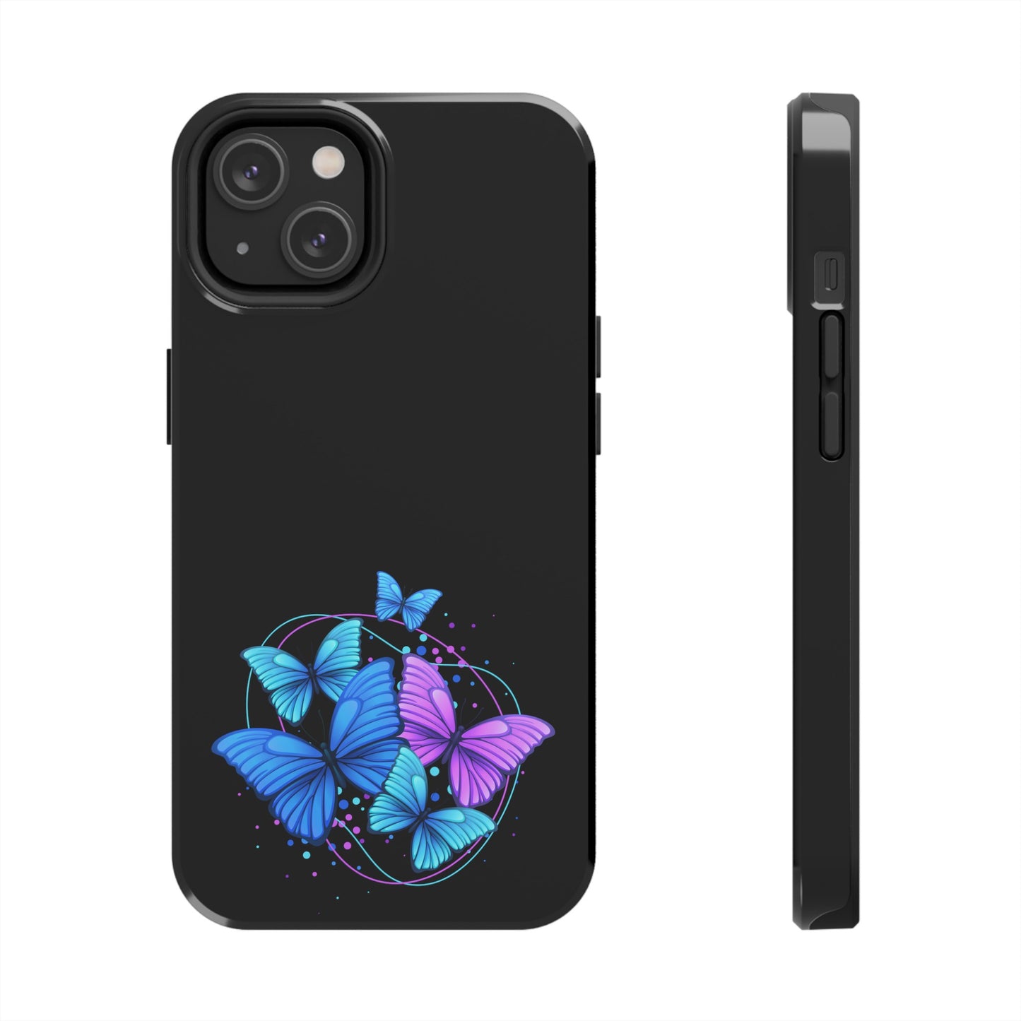 Butterflies Blue Purple Tough Phone Cases