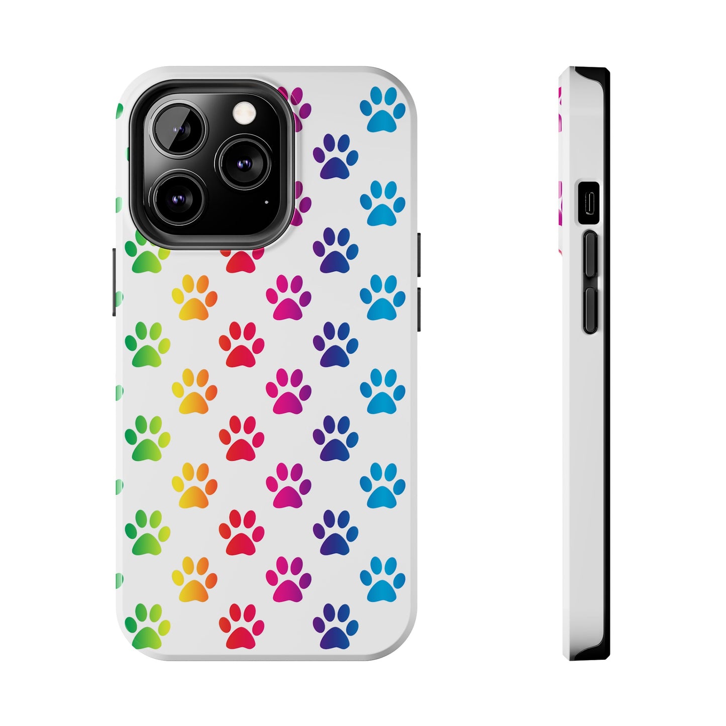 Rainbow Paw Print Pride Tough Phone Cases