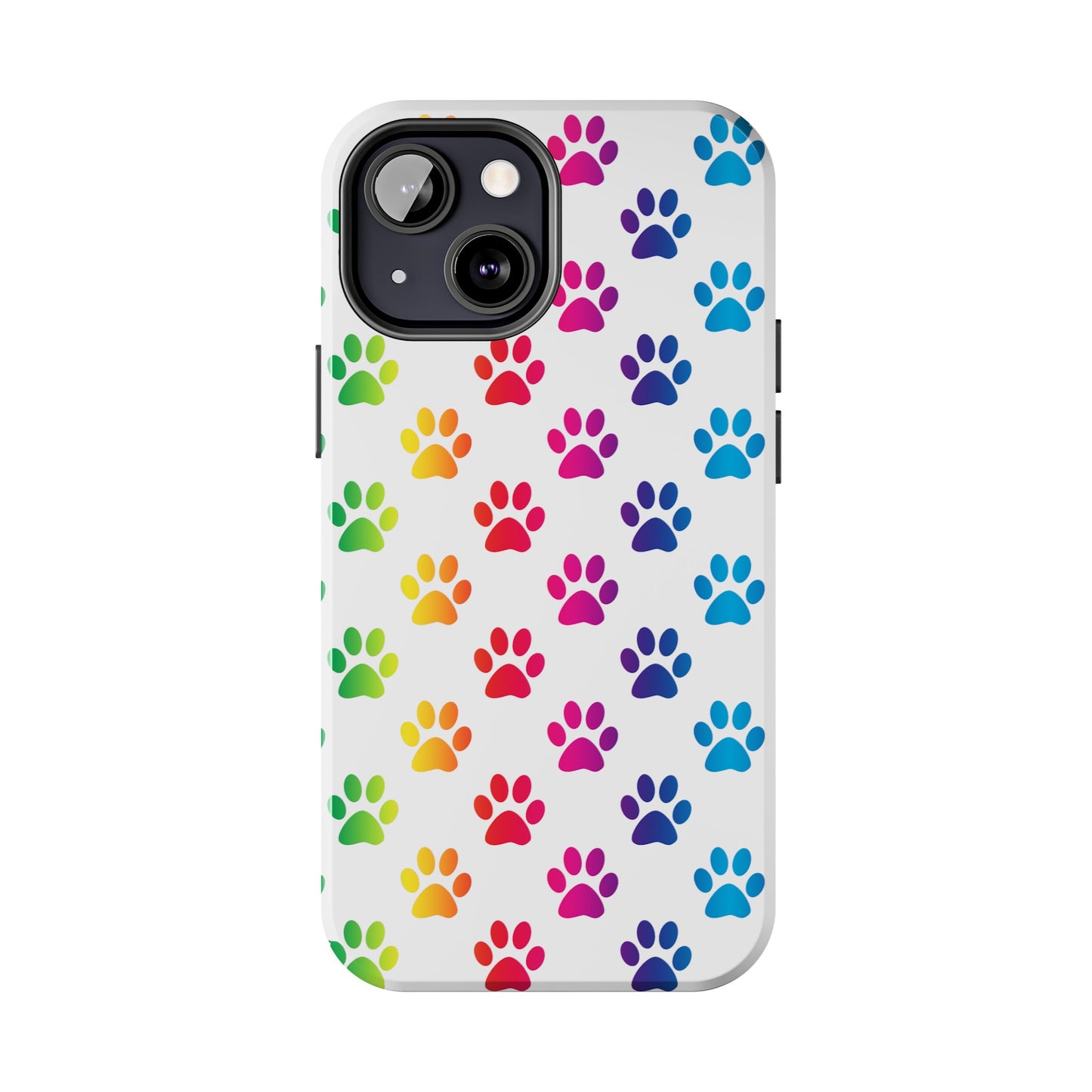 Rainbow Paw Print Pride Tough Phone Cases