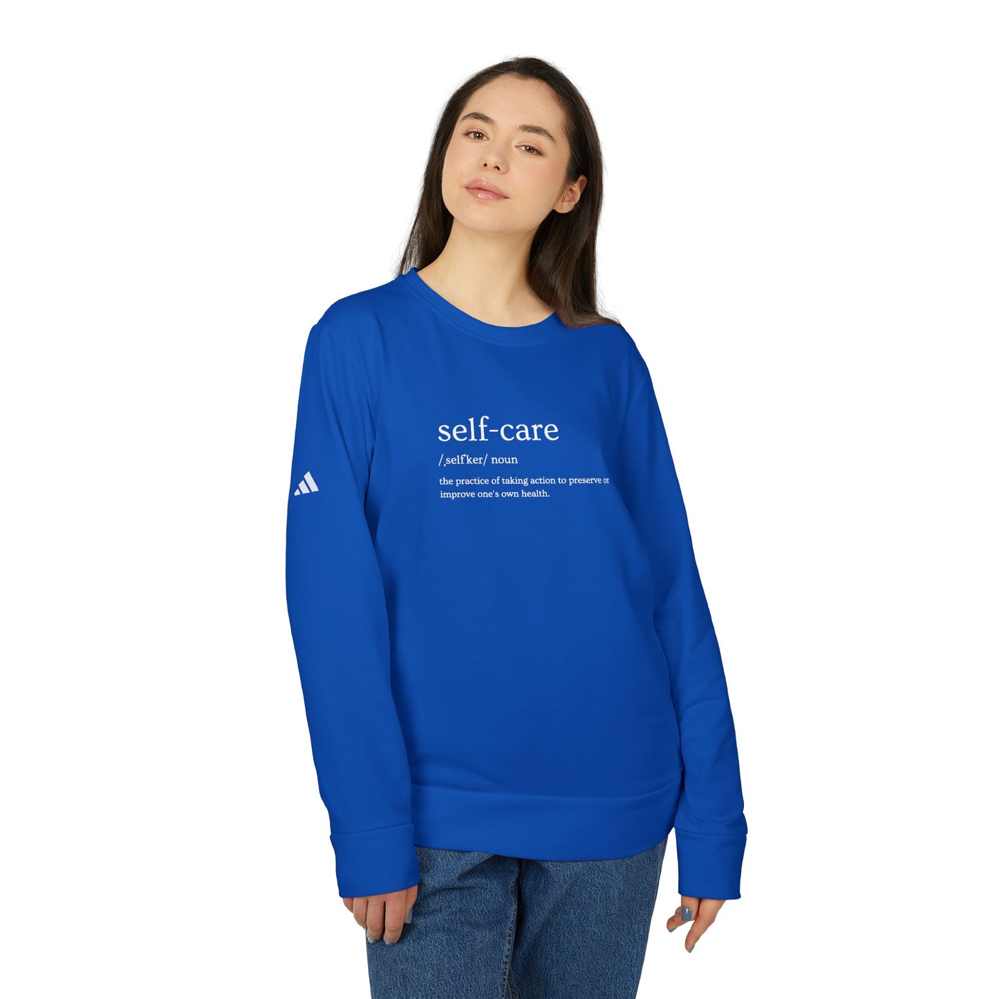 Self-Care Fleece Sweatshirt, Cozy Unisex Pullover, Relaxation Gift, Motivational Apparel, Comfortable Style - Fleece