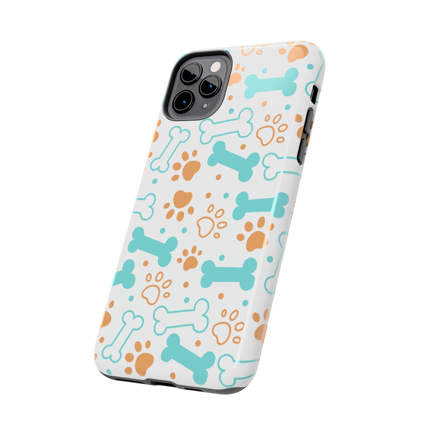 Dog Bones Paw Print Tough Phone Cases
