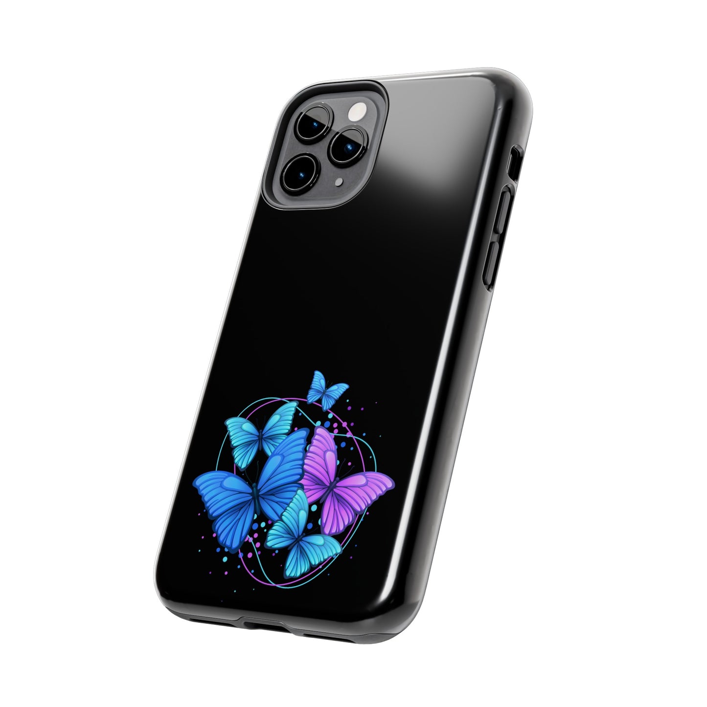 Butterflies Blue Purple Tough Phone Cases
