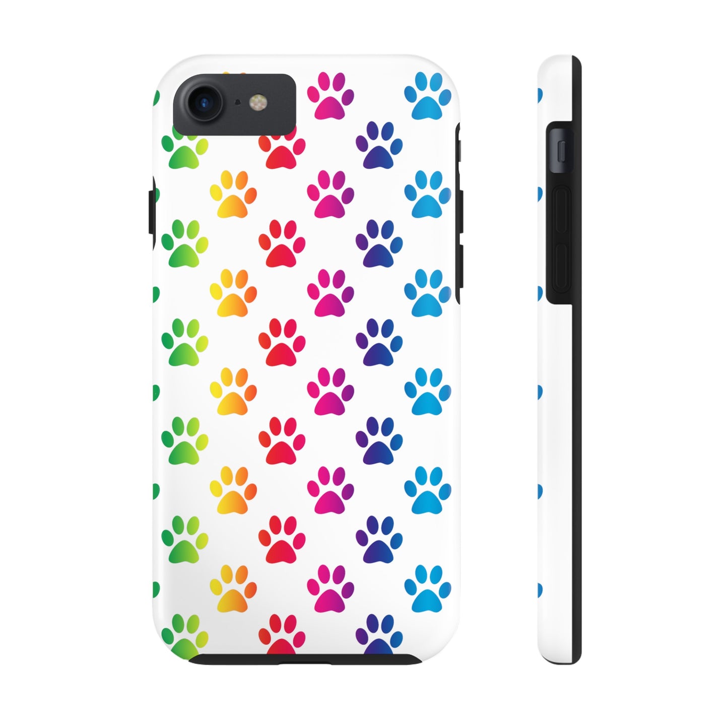 Rainbow Paw Print Pride Tough Phone Cases