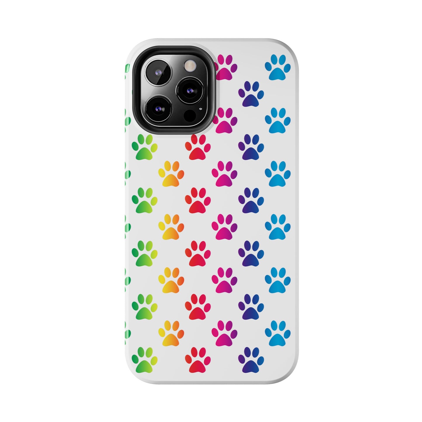 Rainbow Paw Print Pride Tough Phone Cases