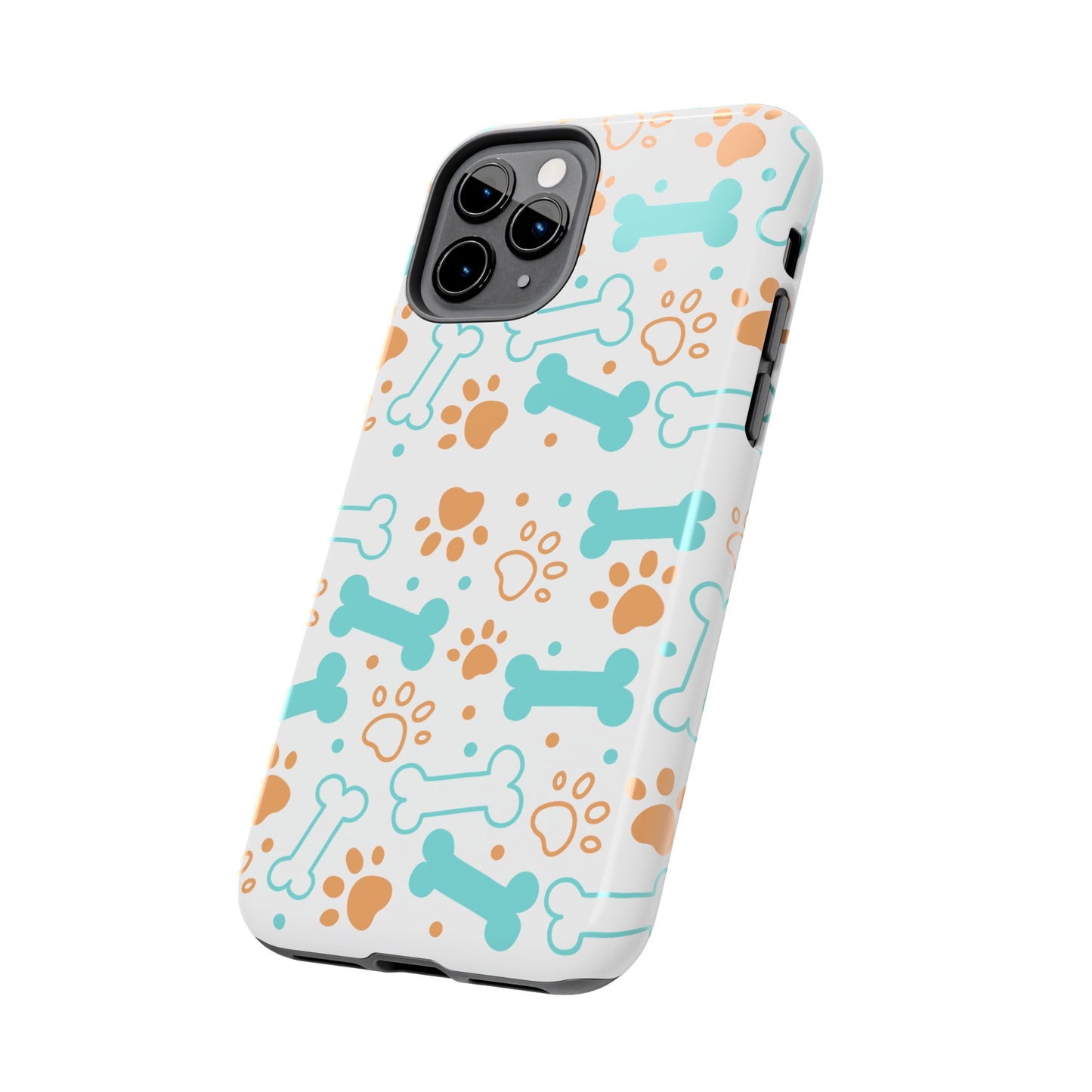 Dog Bones Paw Print Tough Phone Cases