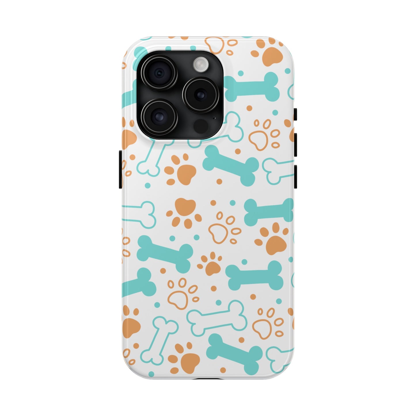 Dog Bones Paw Print Tough Phone Cases