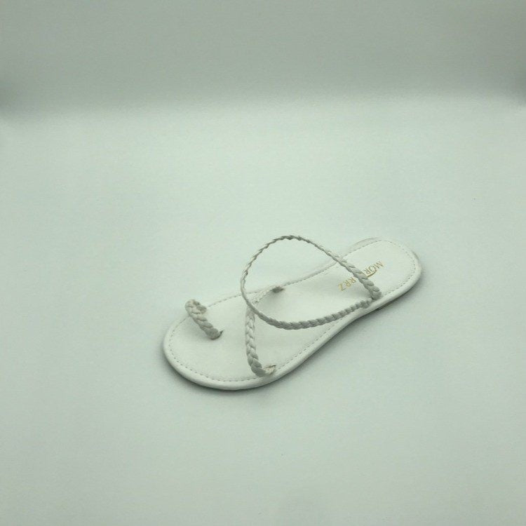 Sandals Summer Flat Shaved Leather Fish Mouth Viscose Shoes Fashion