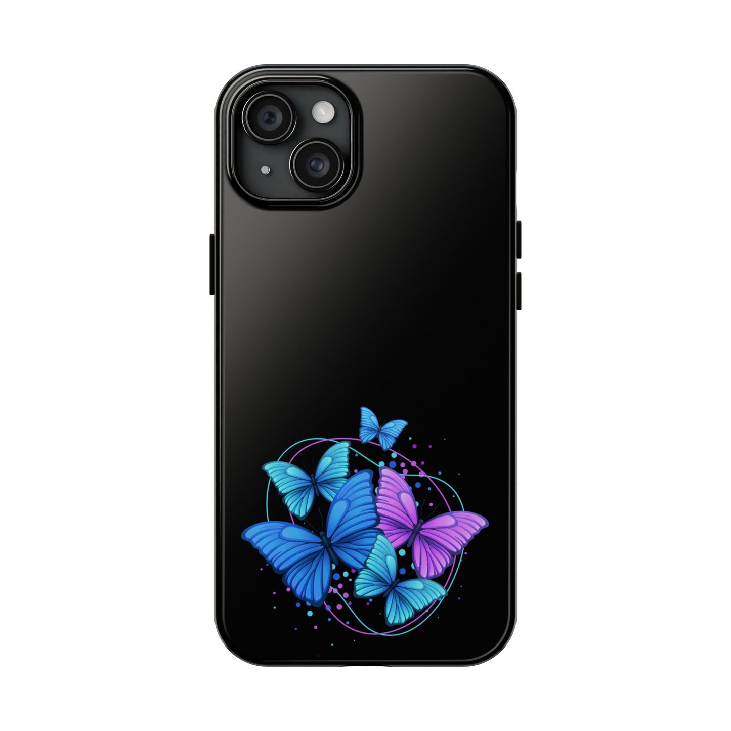 Butterflies Blue Purple Tough Phone Cases