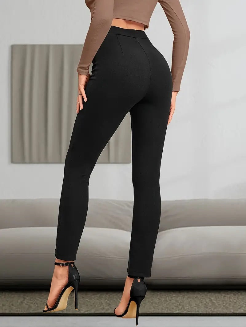 Leggings European And American High Waist Casual Sports Split High Slim Fit Comfortable Breathable Hip Lifting Yoga