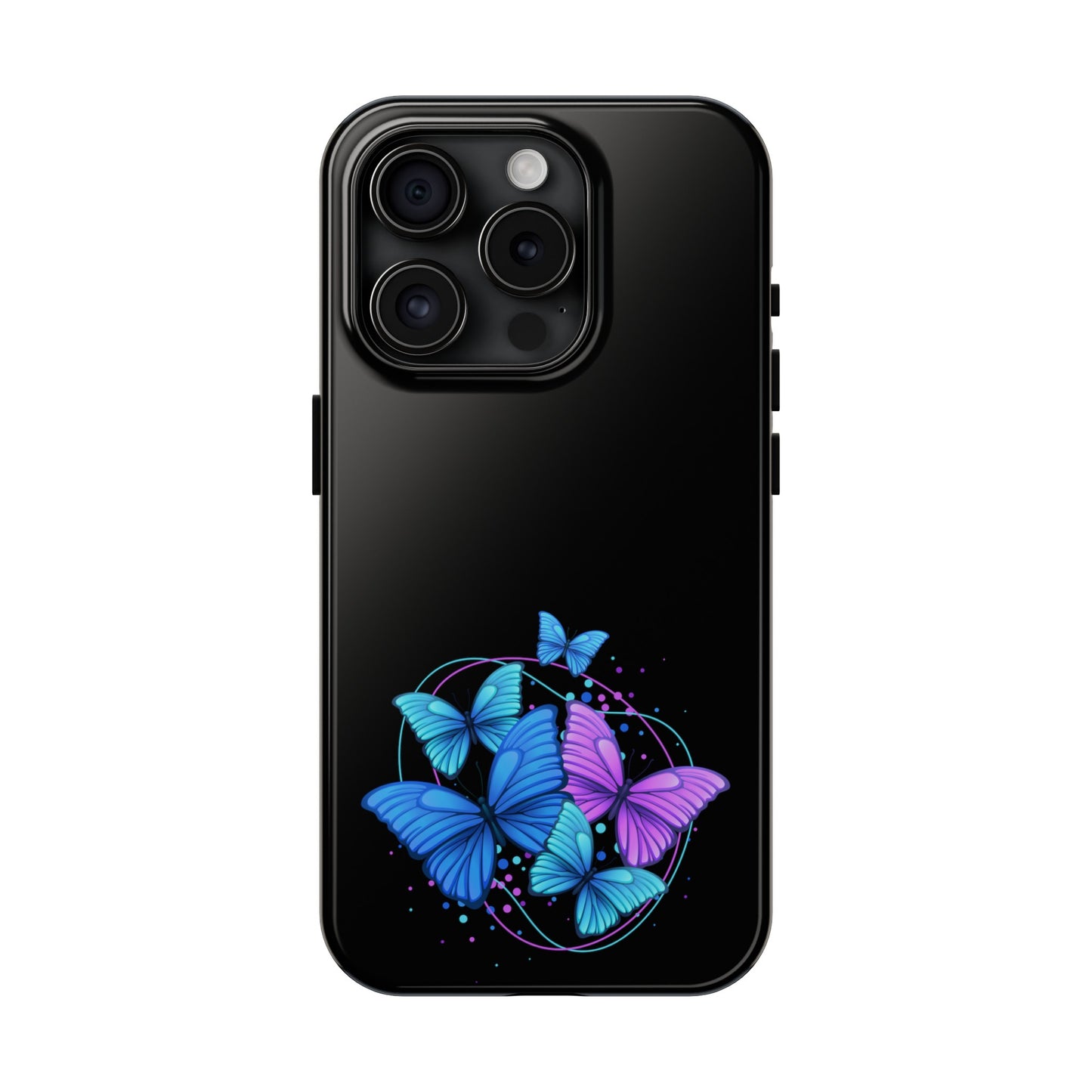 Butterflies Blue Purple Tough Phone Cases