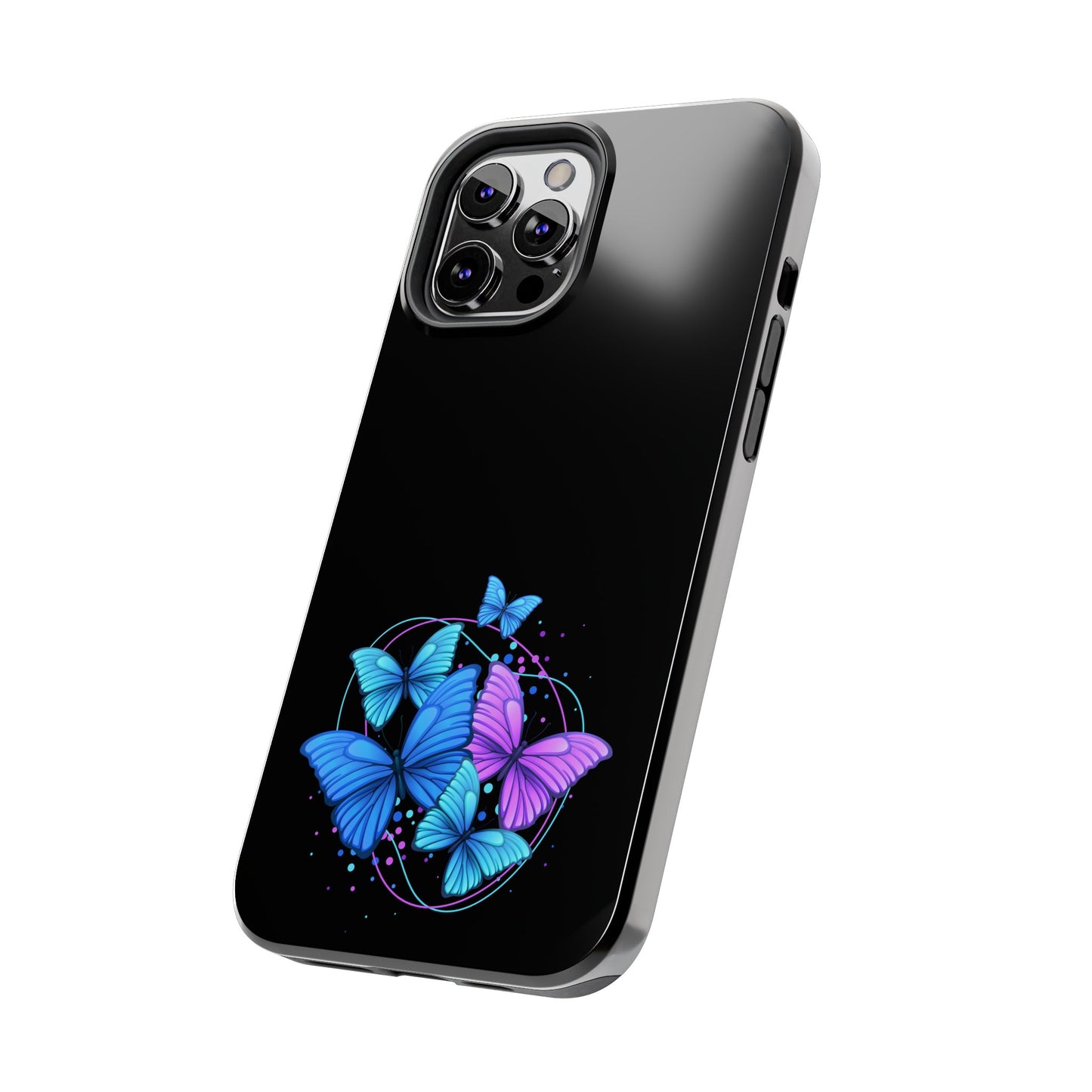 Butterflies Blue Purple Tough Phone Cases