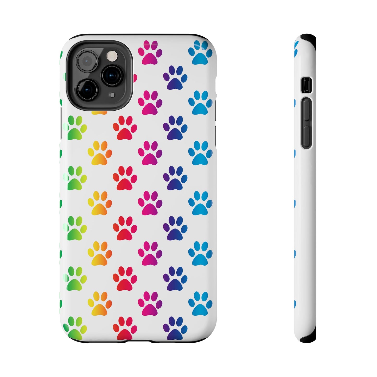 Rainbow Paw Print Pride Tough Phone Cases