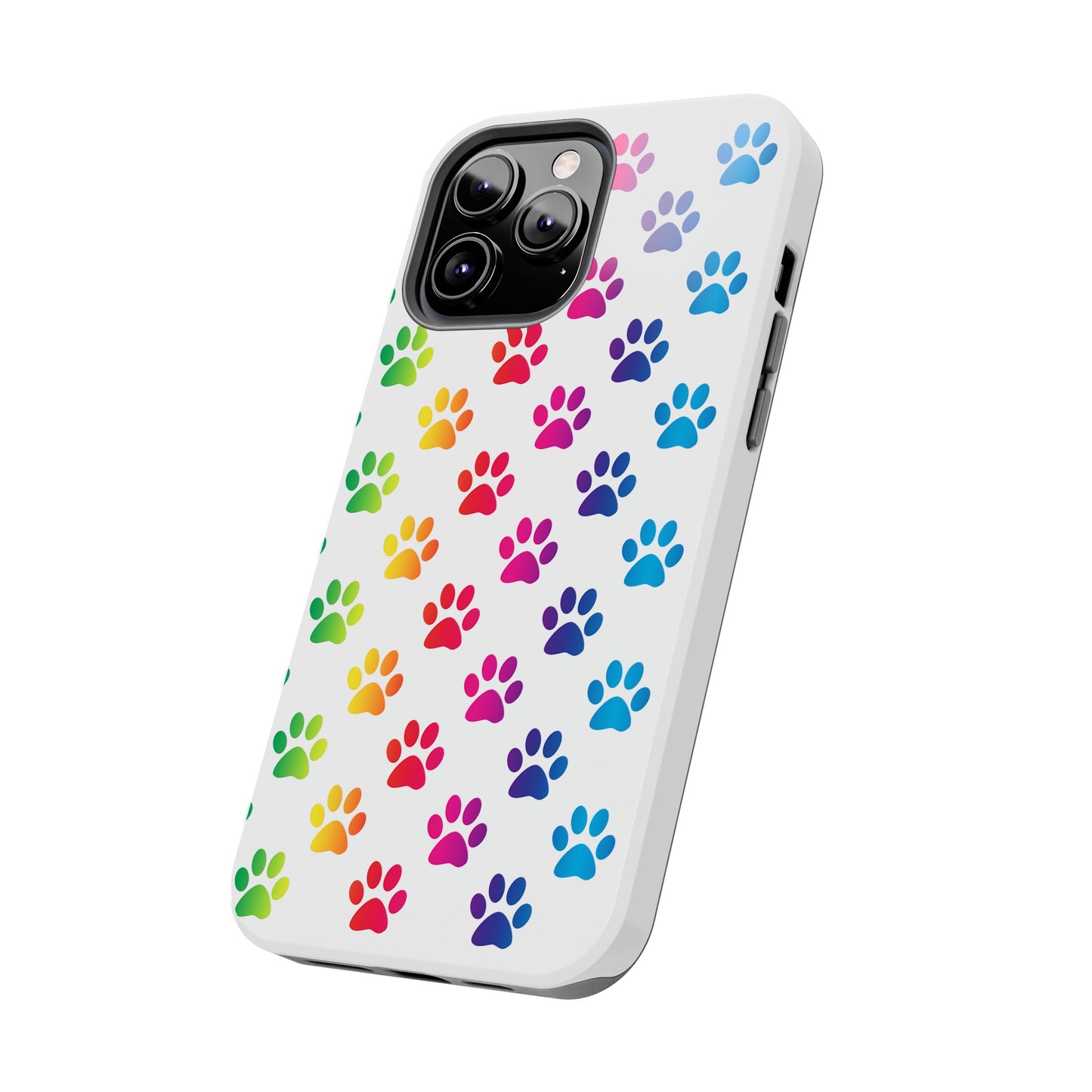 Rainbow Paw Print Pride Tough Phone Cases