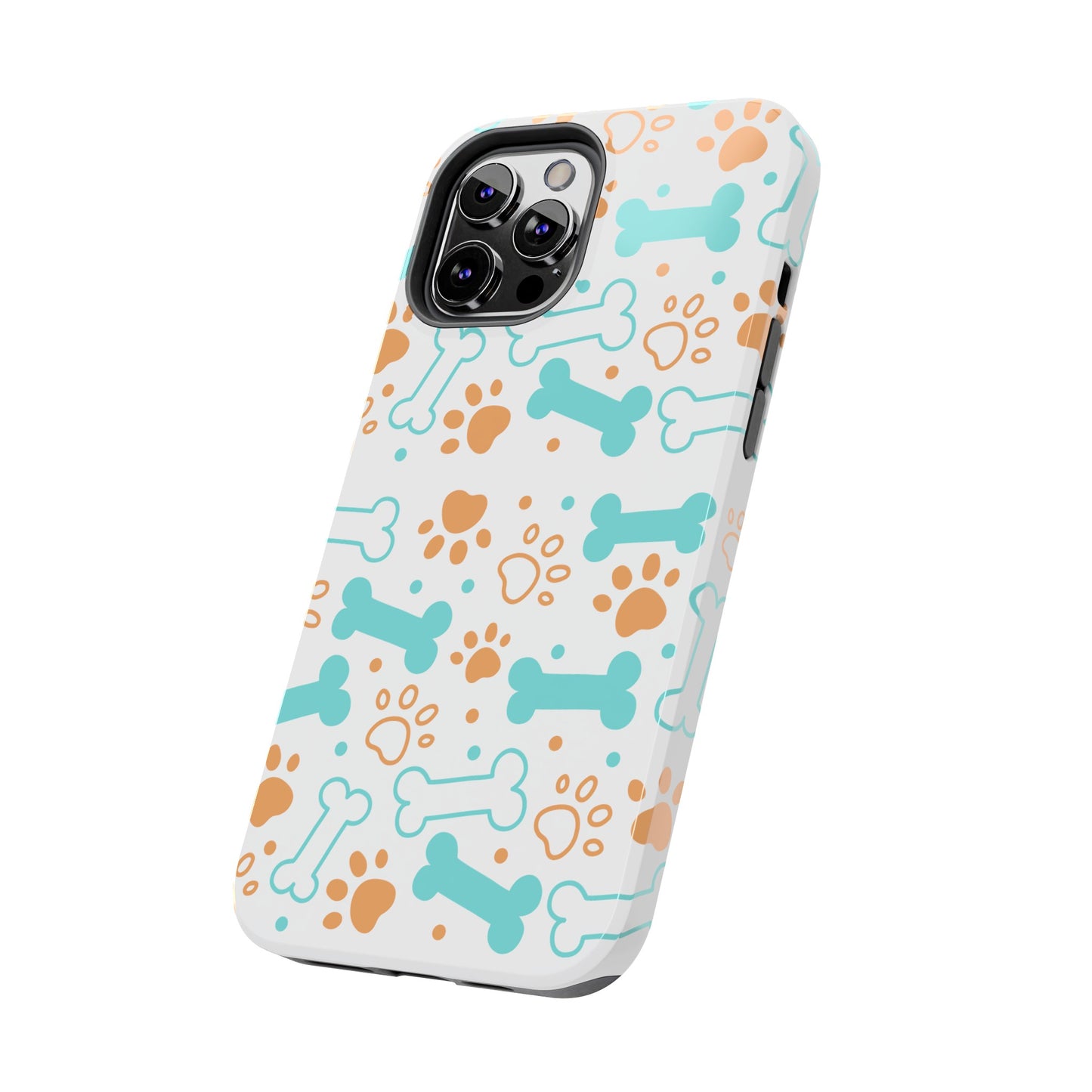 Dog Bones Paw Print Tough Phone Cases