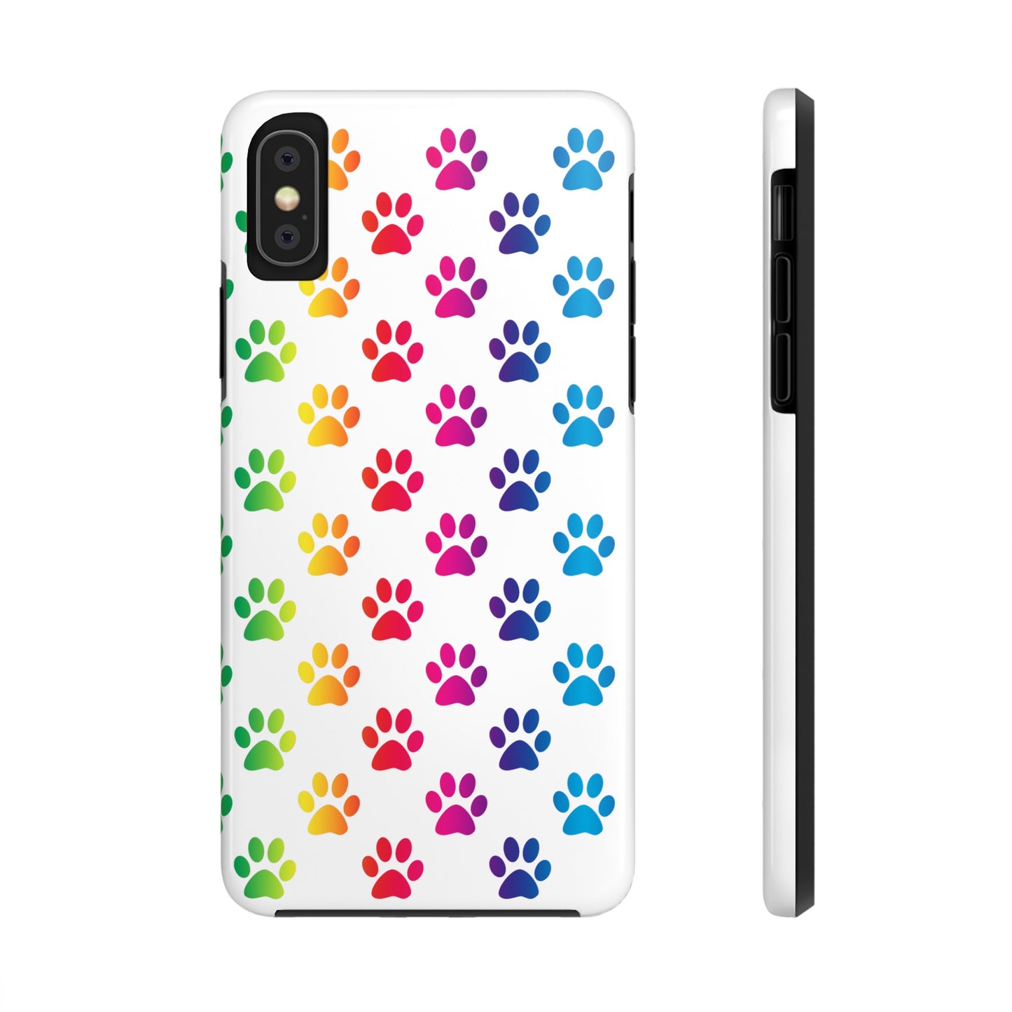 Rainbow Paw Print Pride Tough Phone Cases