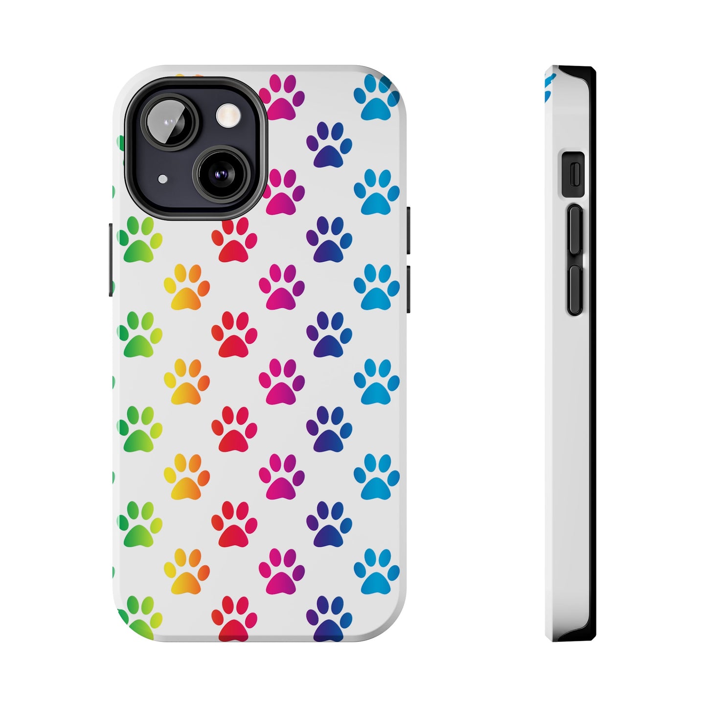 Rainbow Paw Print Pride Tough Phone Cases