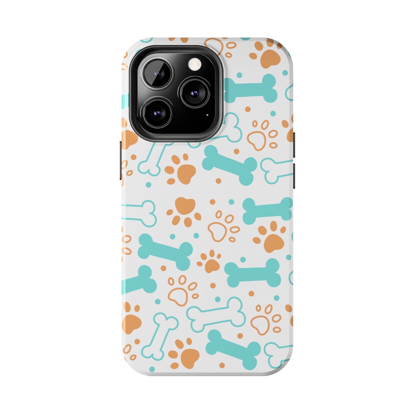 Dog Bones Paw Print Tough Phone Cases