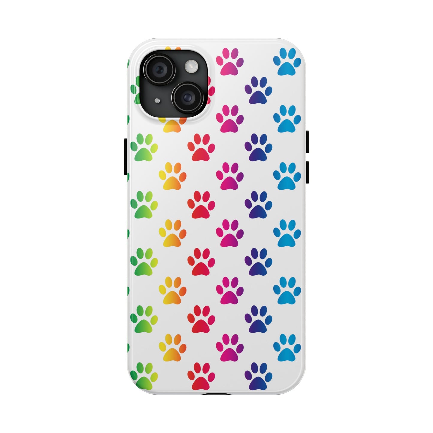 Rainbow Paw Print Pride Tough Phone Cases