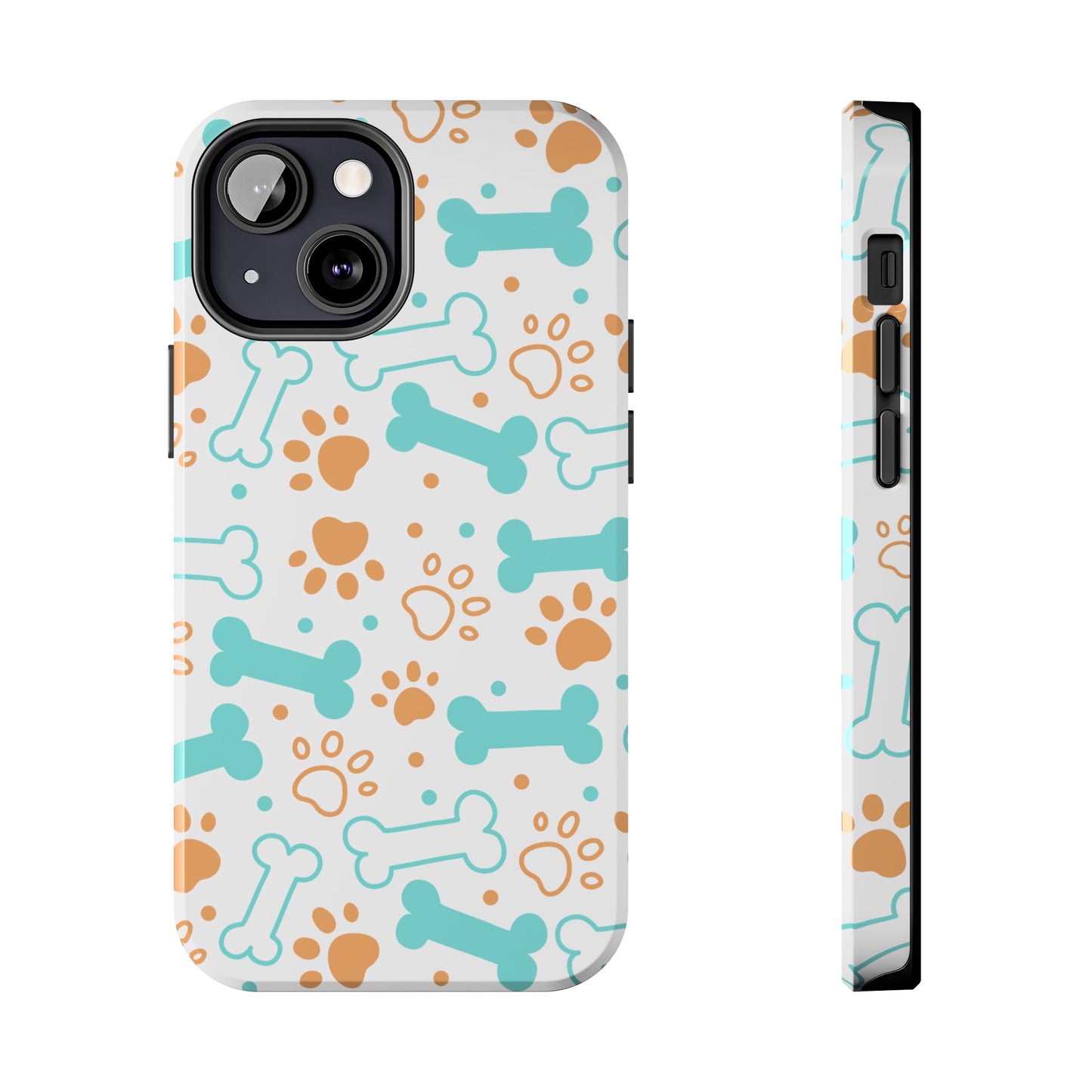 Dog Bones Paw Print Tough Phone Cases