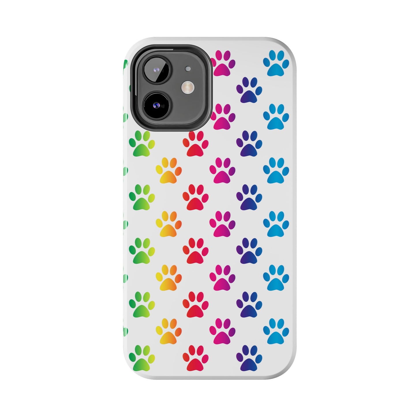 Rainbow Paw Print Pride Tough Phone Cases