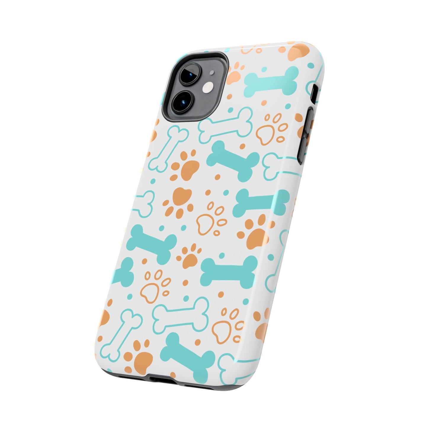 Dog Bones Paw Print Tough Phone Cases