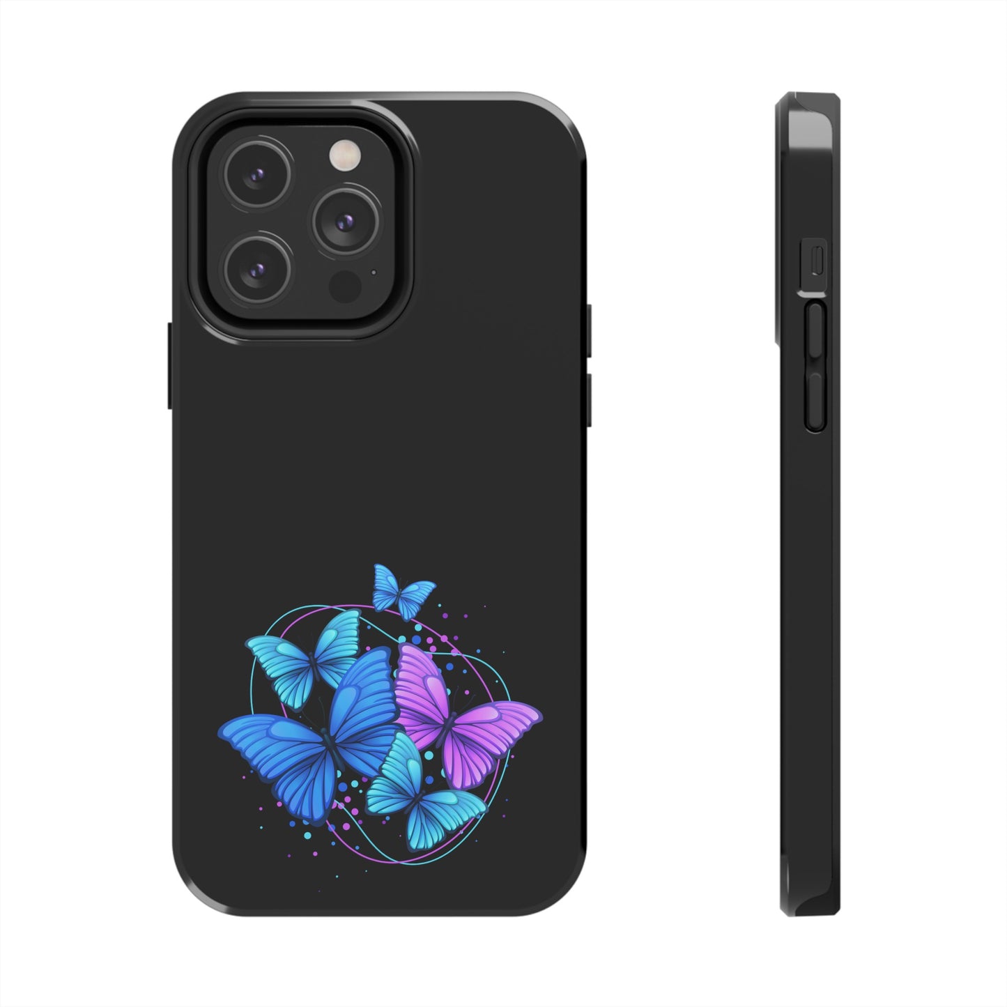 Butterflies Blue Purple Tough Phone Cases