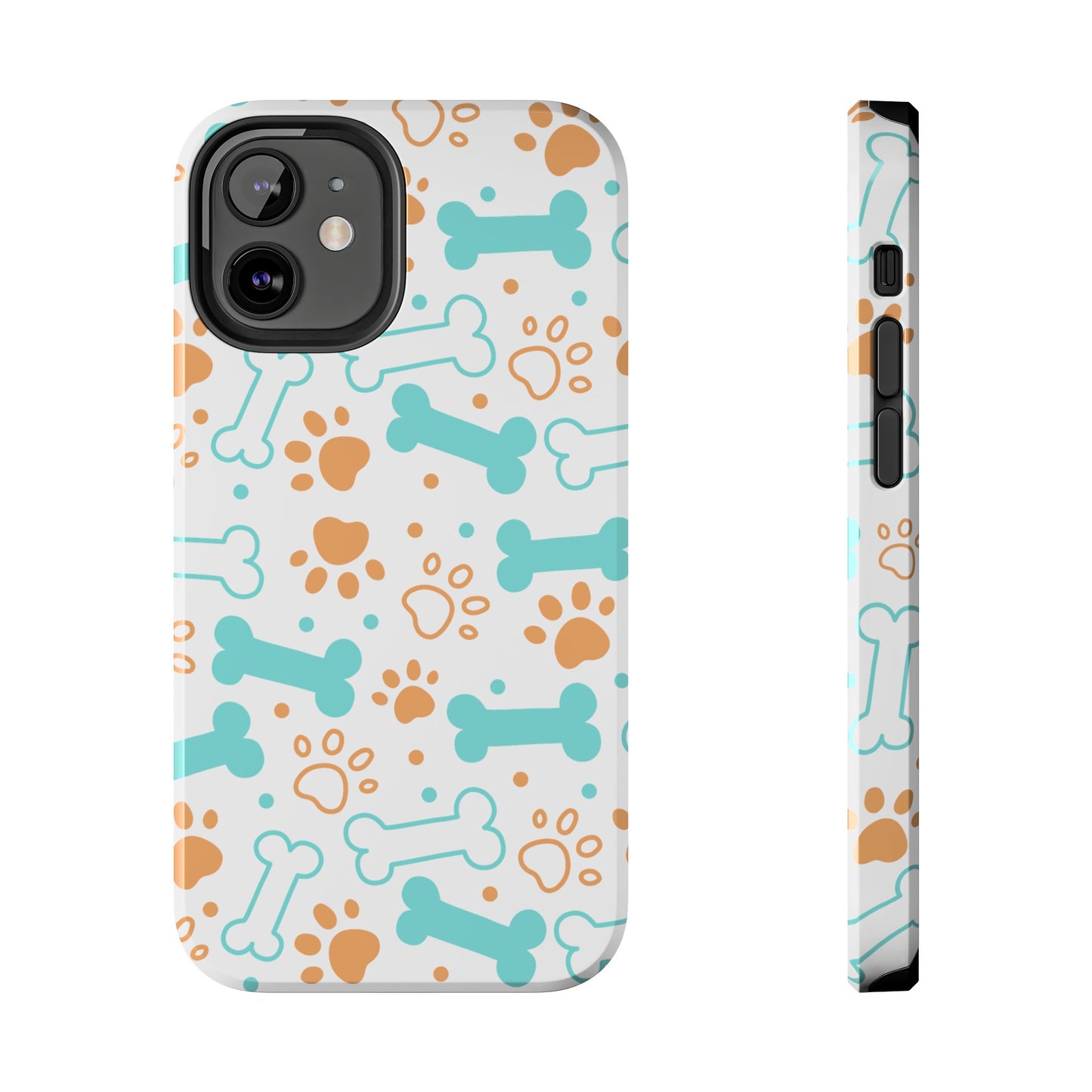Dog Bones Paw Print Tough Phone Cases