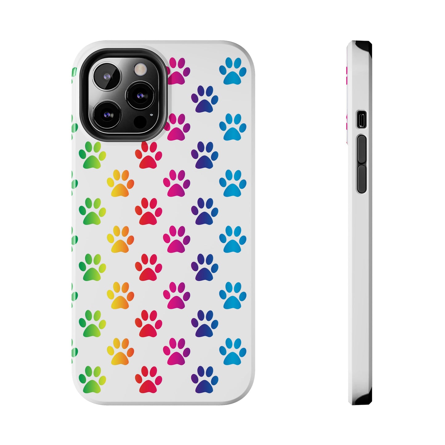 Rainbow Paw Print Pride Tough Phone Cases
